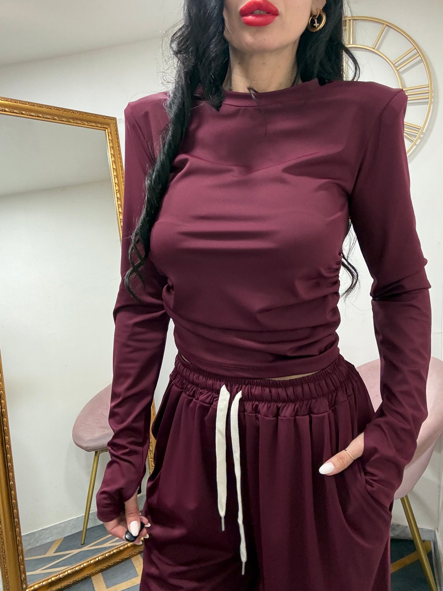 Coordinato pantalalaccio licra 22710
