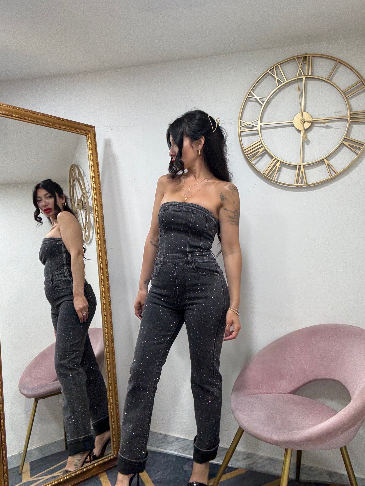 Jumpsuit strass c05