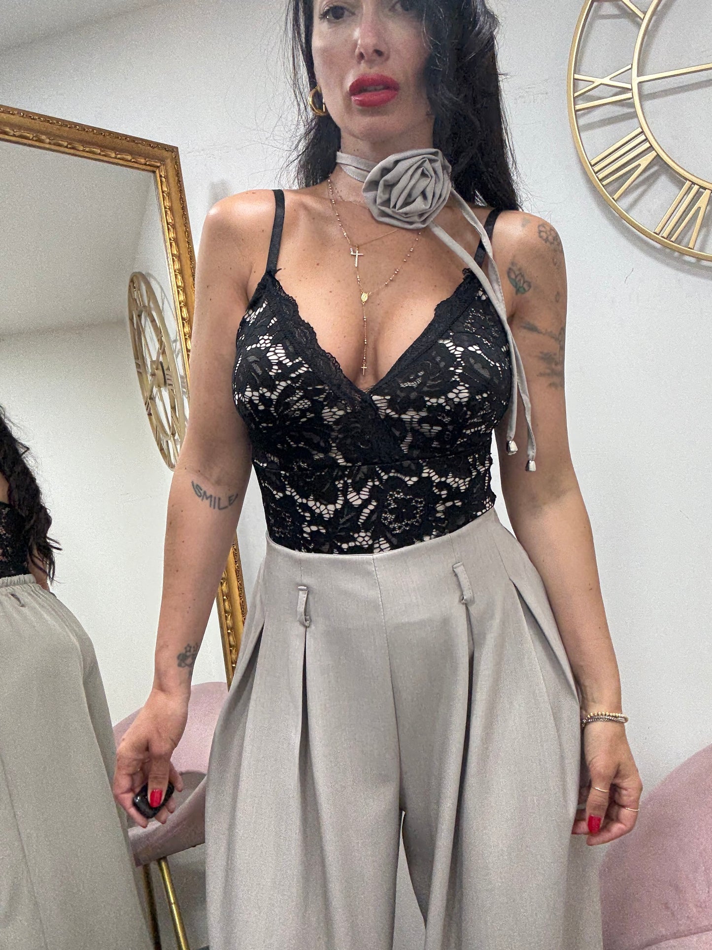 Body macrame triangolo 068