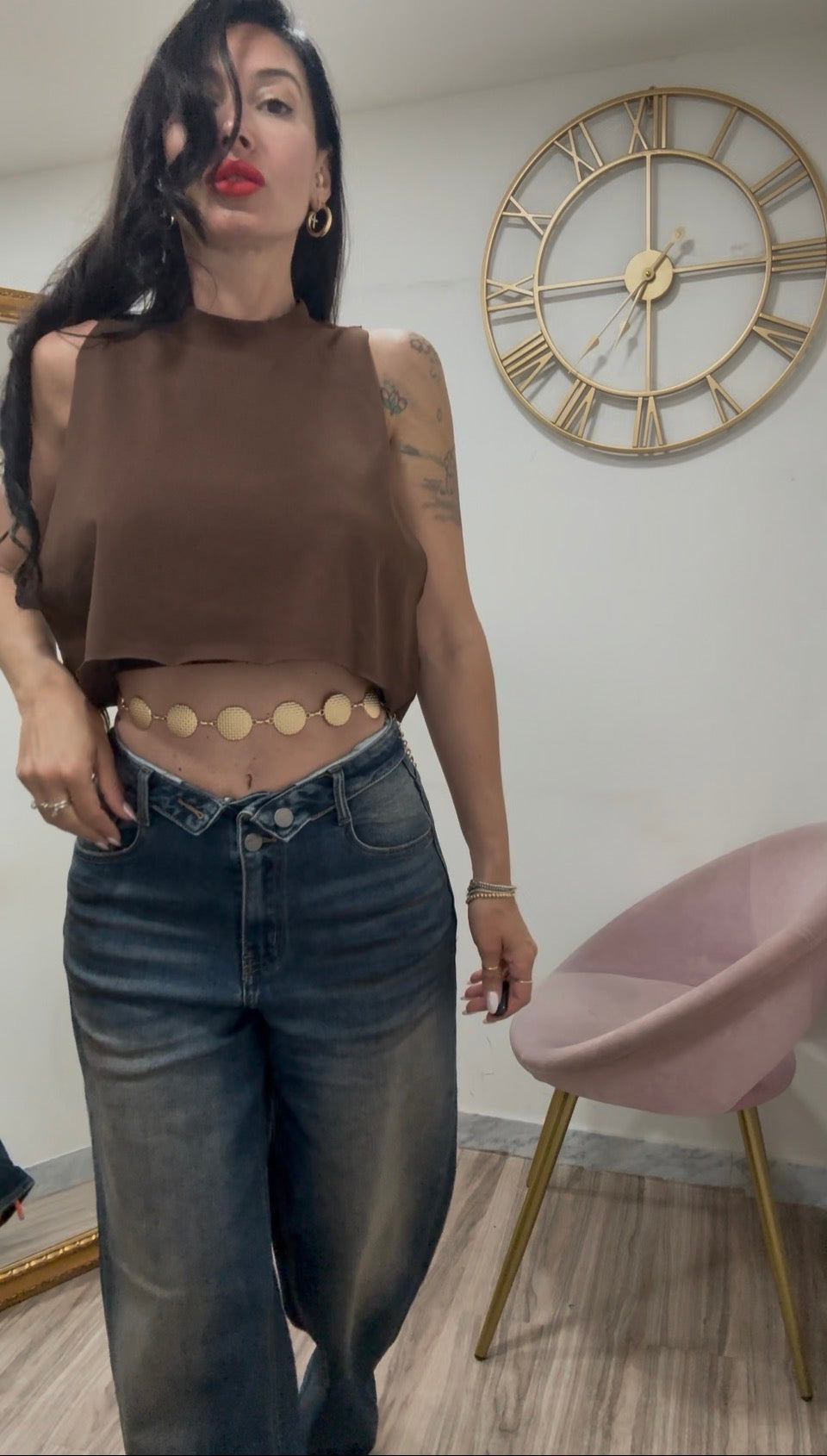 Jeans bustino risvolto 5240-3