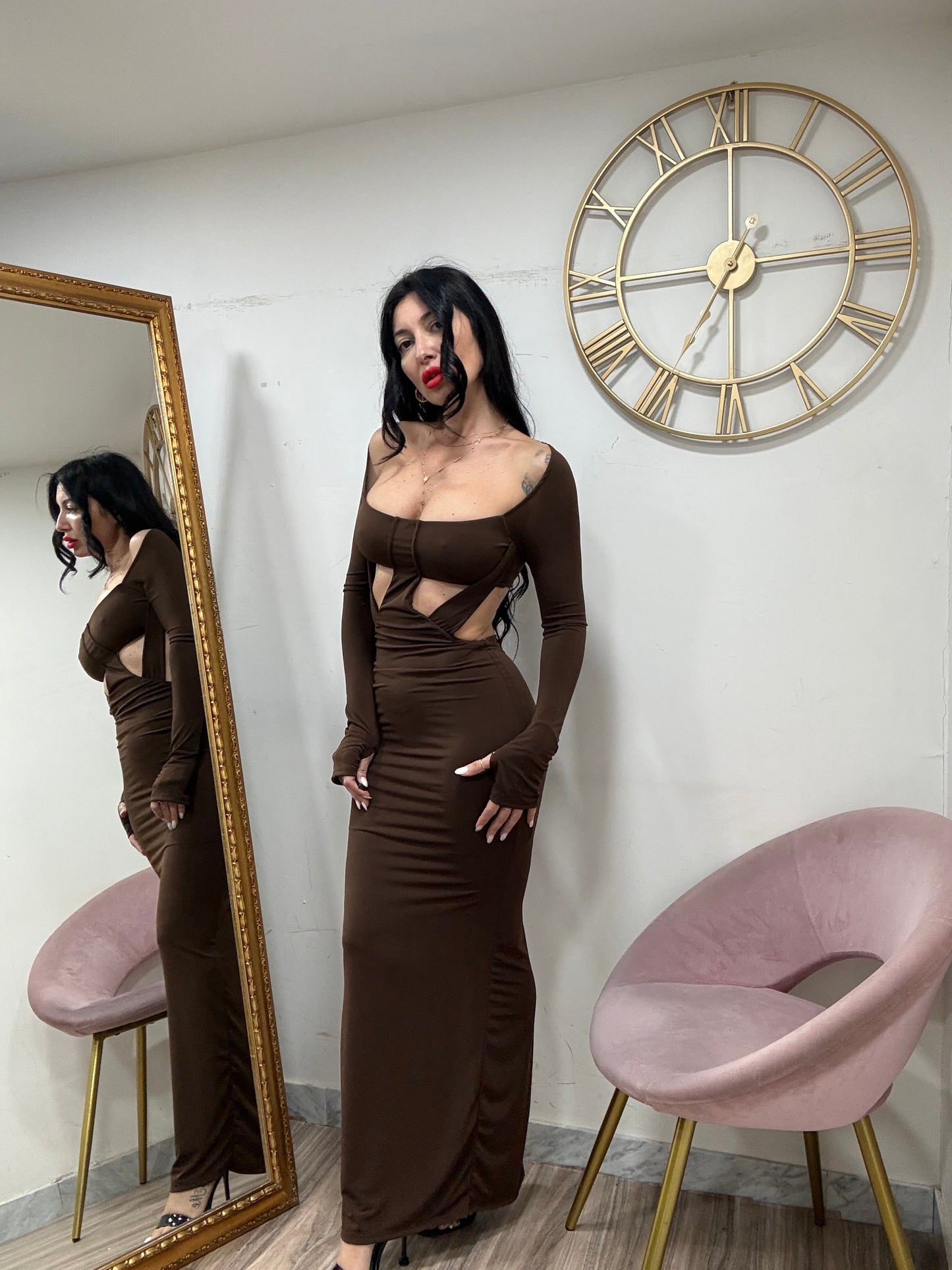 Dress crop con fasce 1973