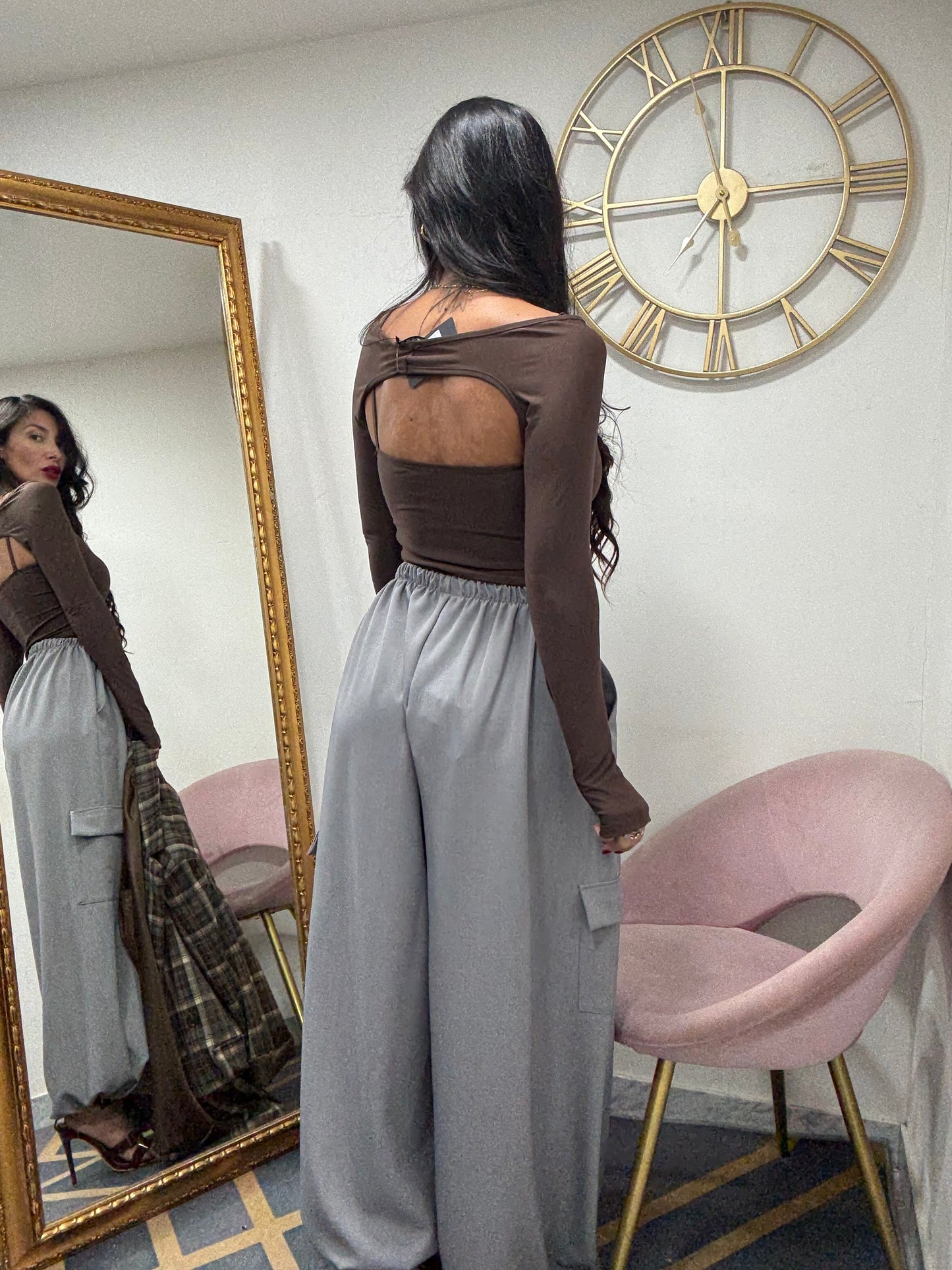 Top con coprispalle 505