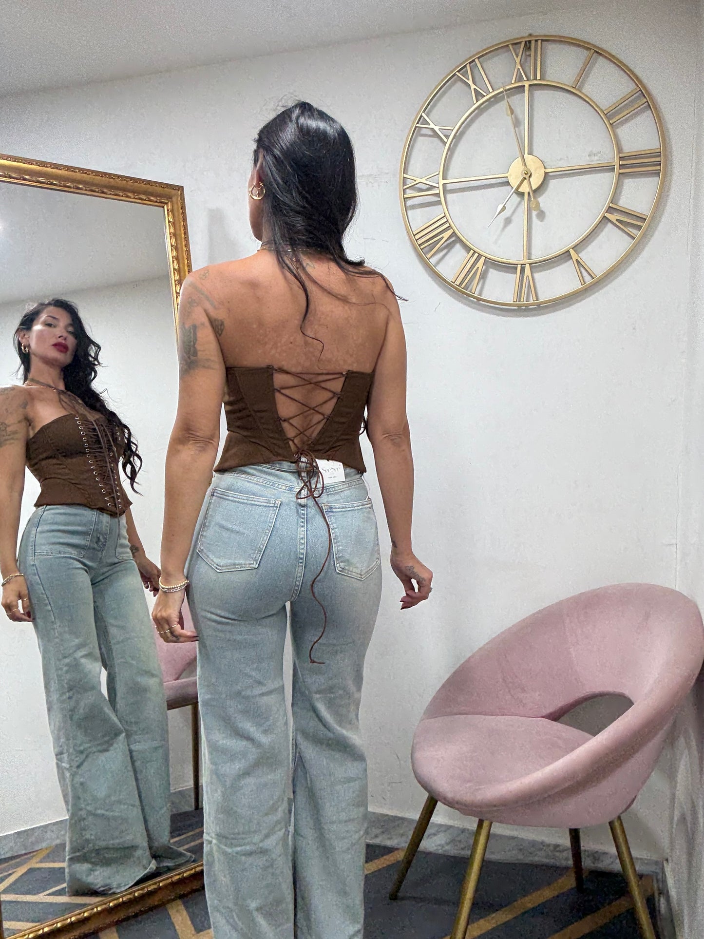 Jeans zampa over 037