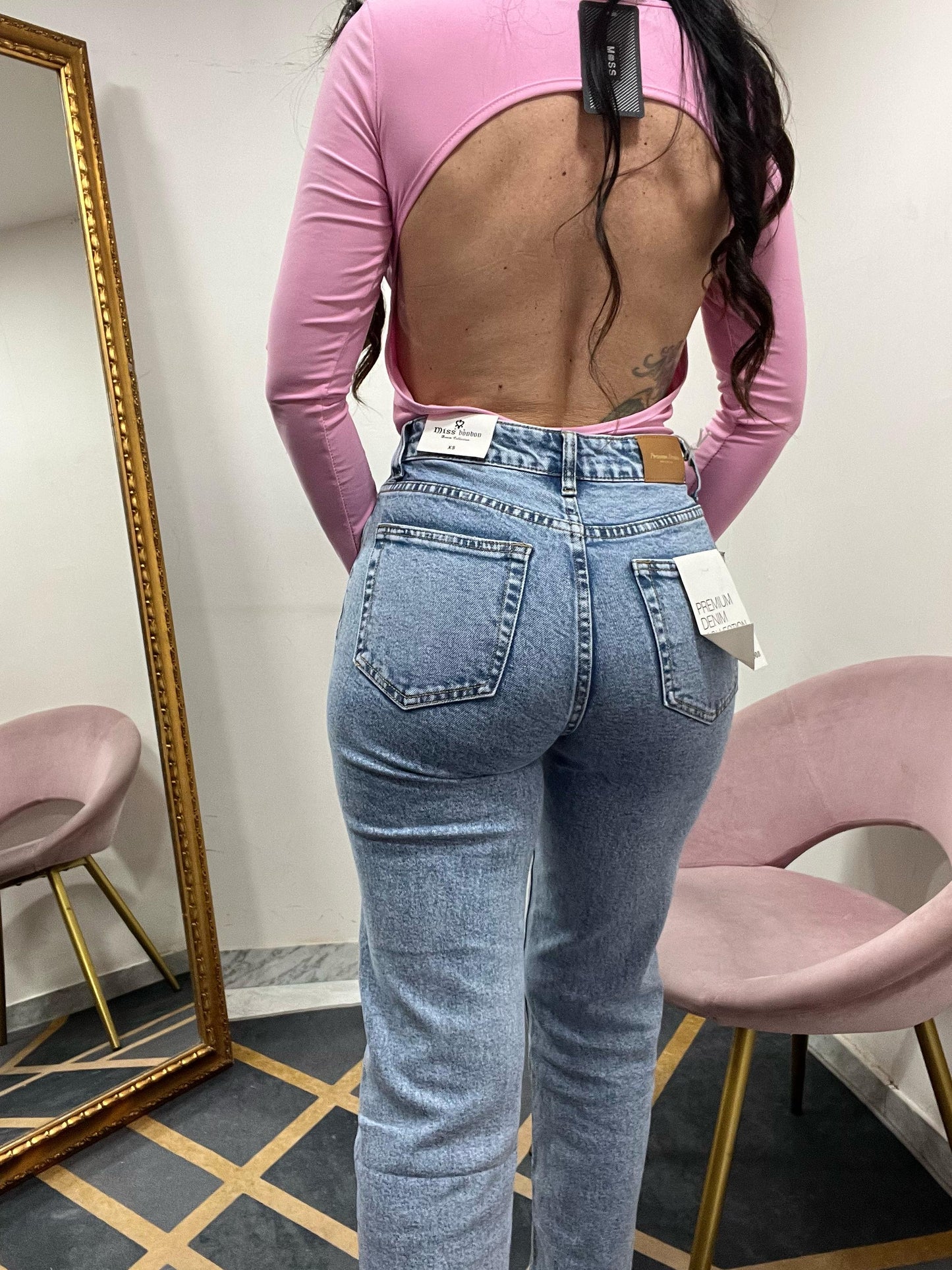Jeans gamba diritta