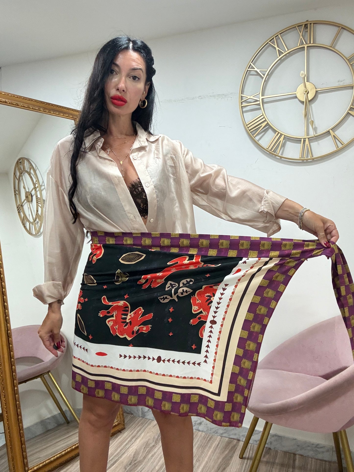 Gonna pareo fantasy cotone 228241