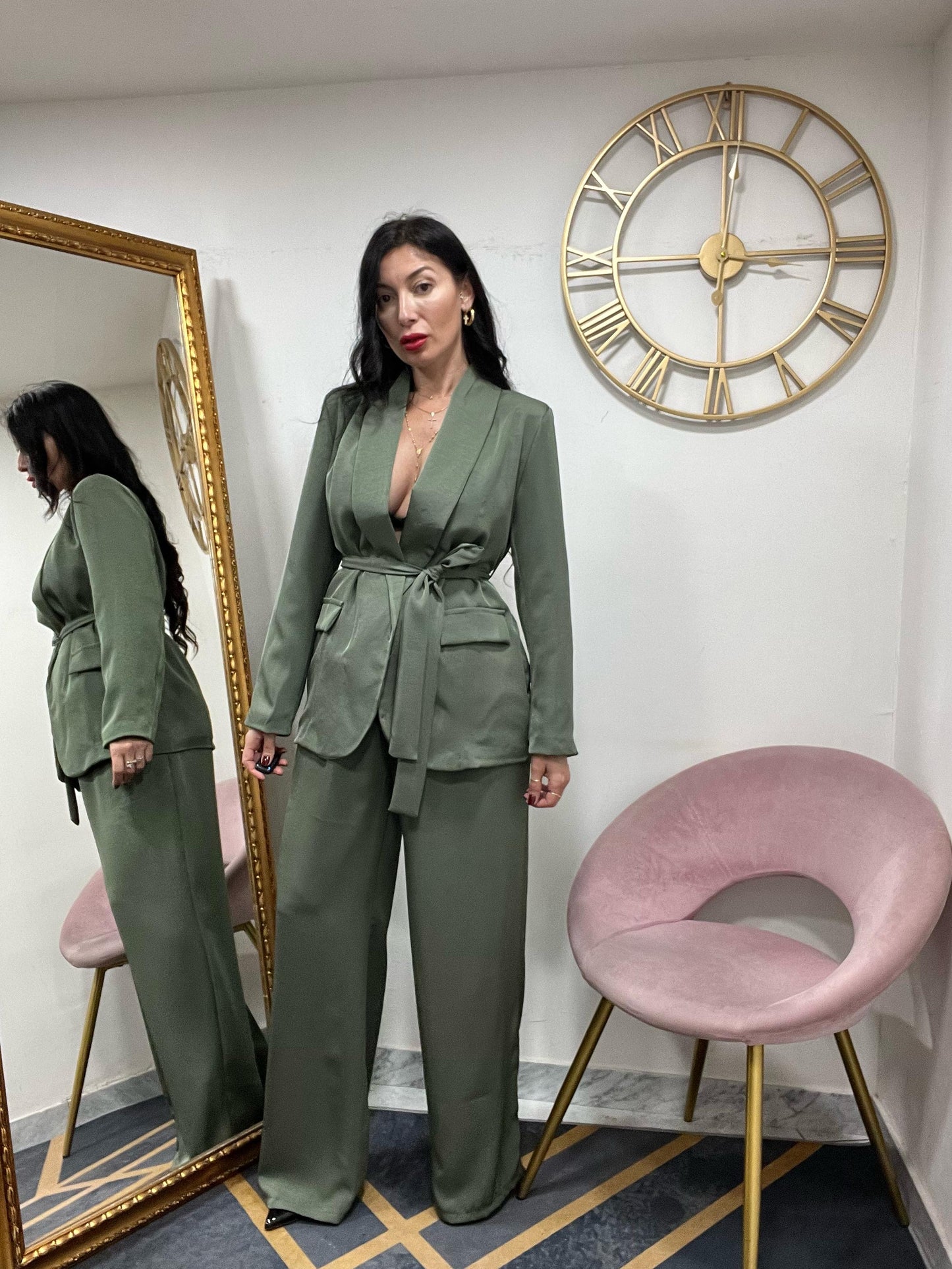 Tailleur satin 906