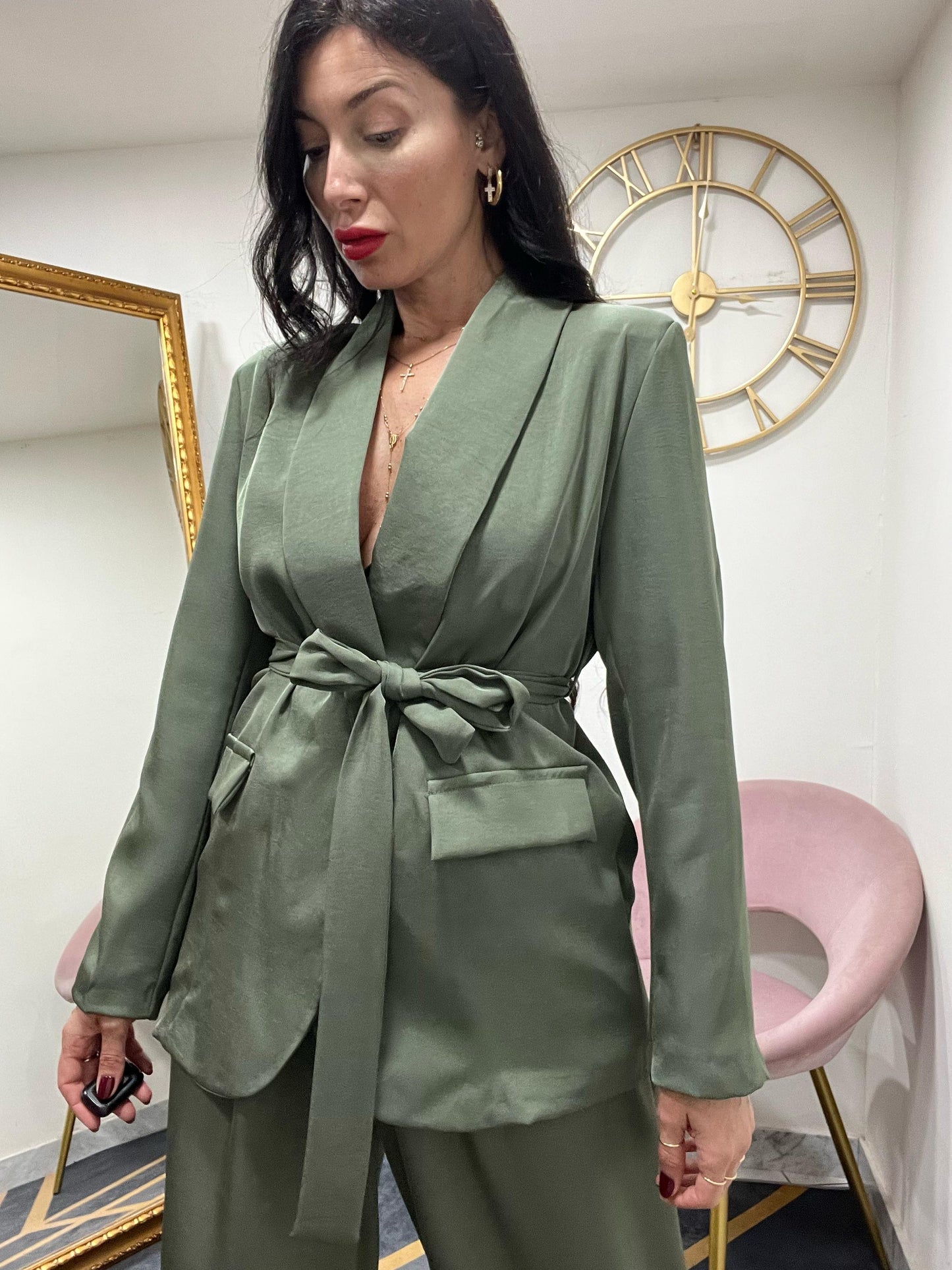 Tailleur satin 906