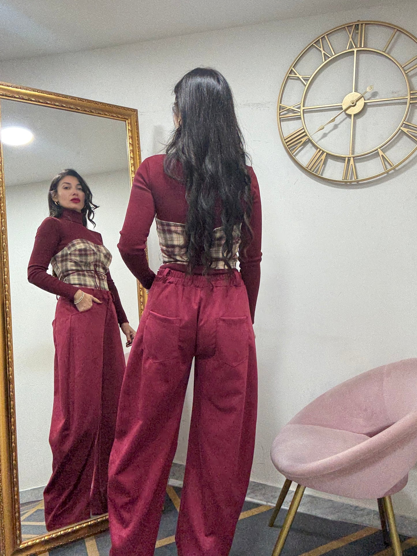 Pantalone ballon camoscio 521