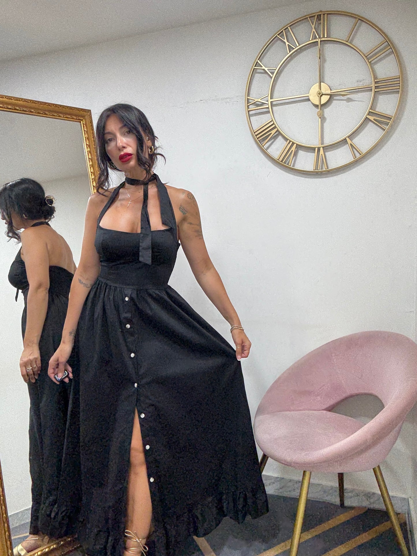 Dress gonna bottoni 550