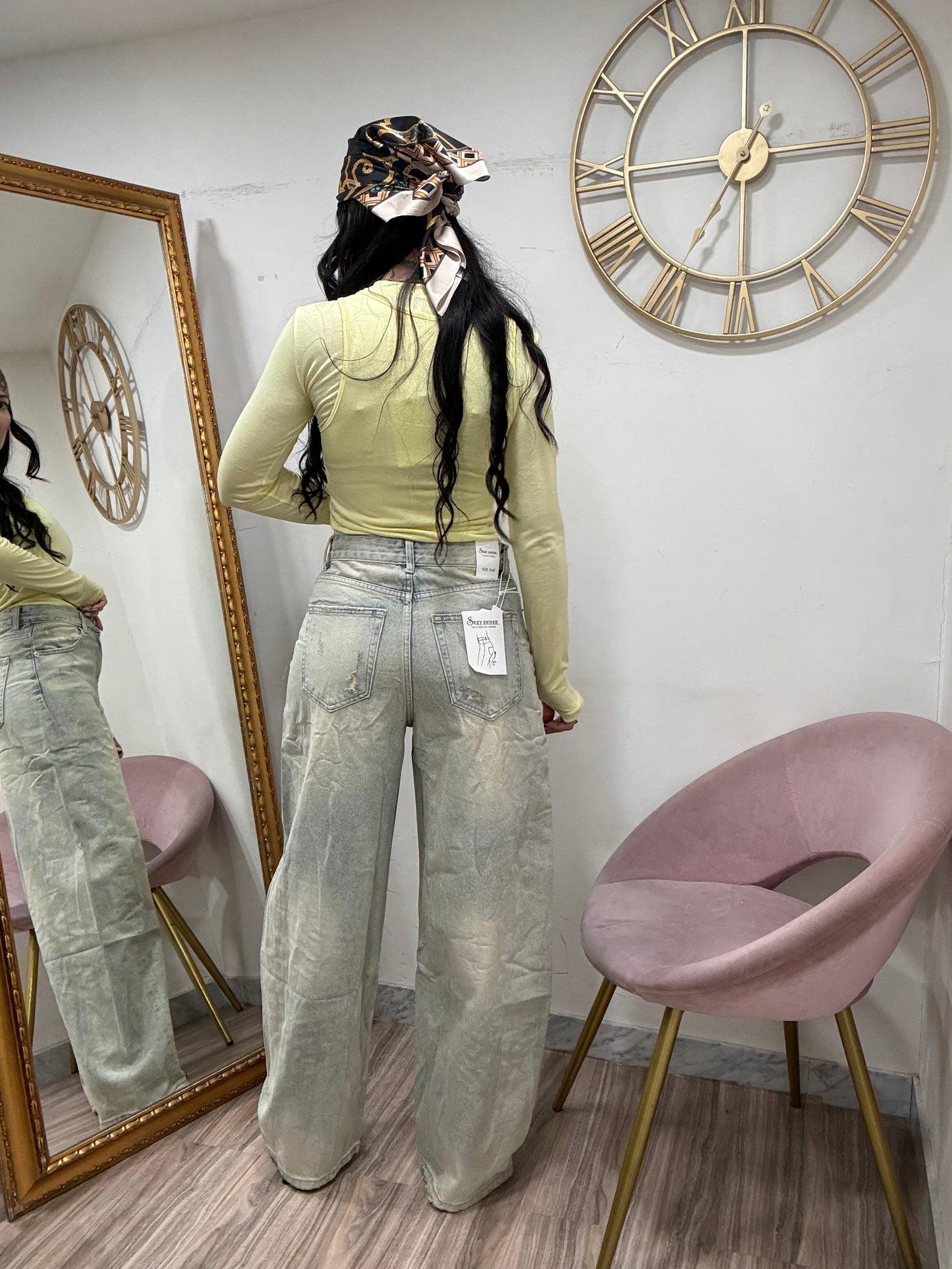 Jeans baloon sabbiato push up 5821