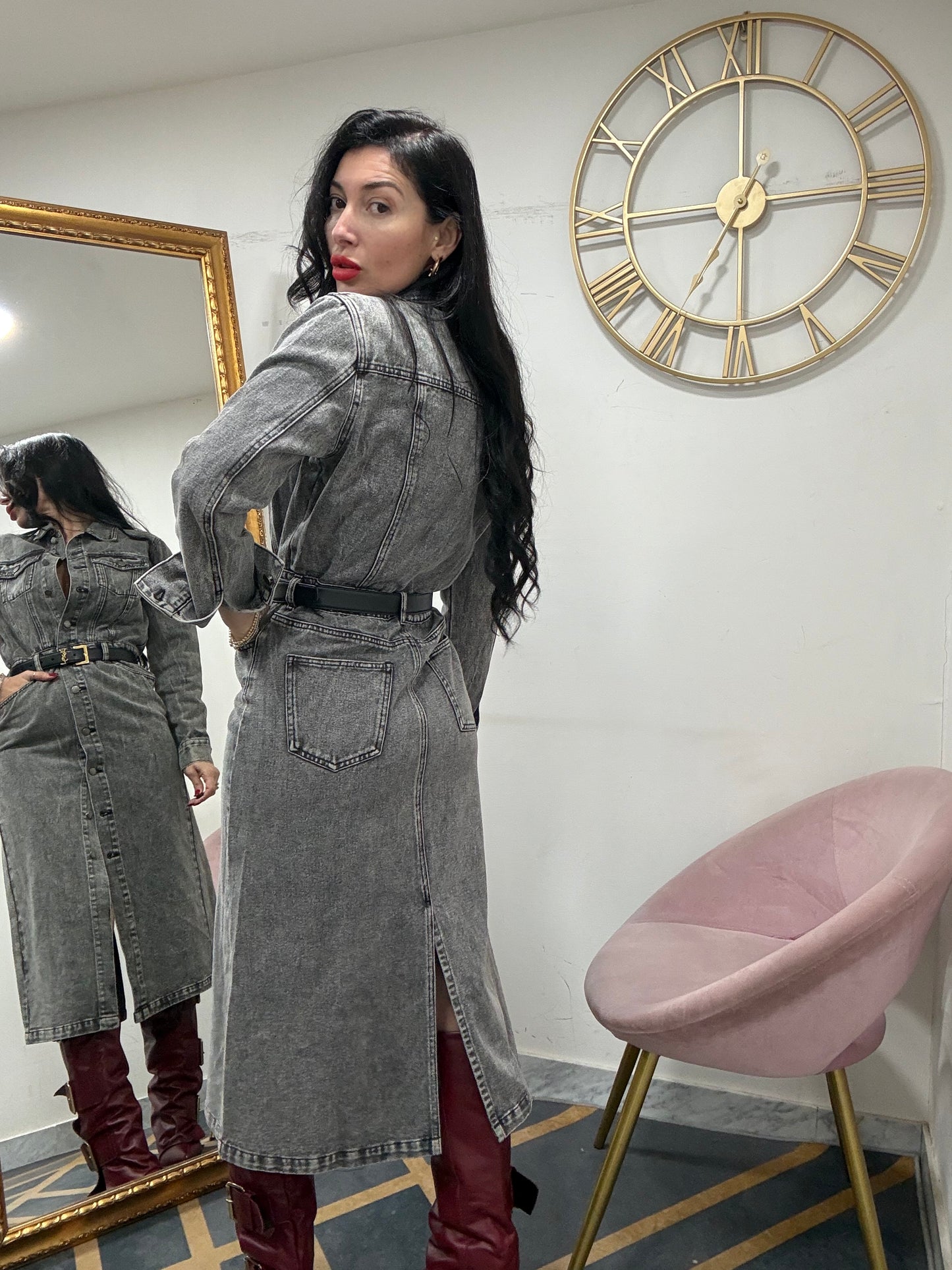 Dress camicia jeans 0269