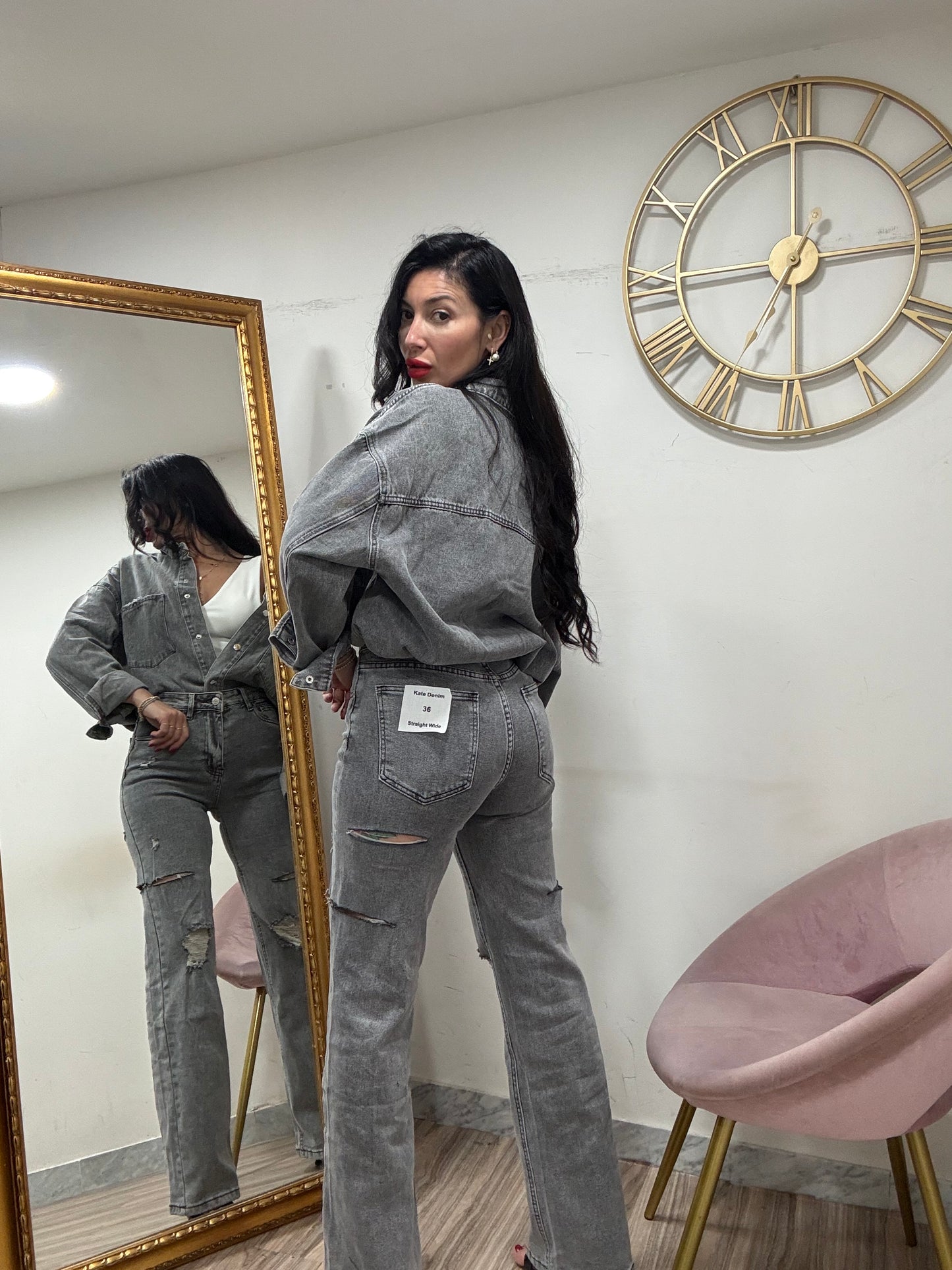 Jeans tagli grey 961