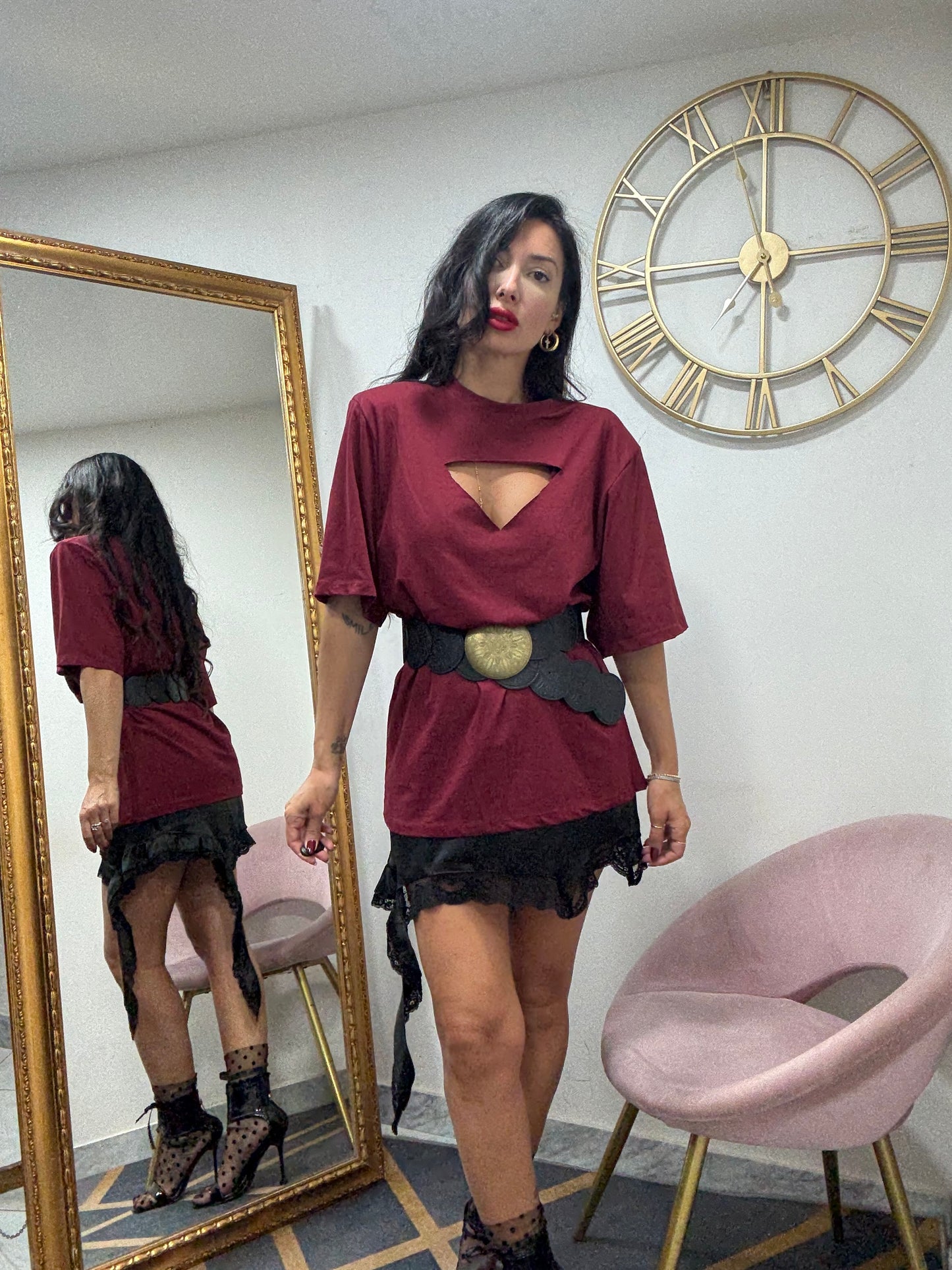 Cinta cerchi fibia oro