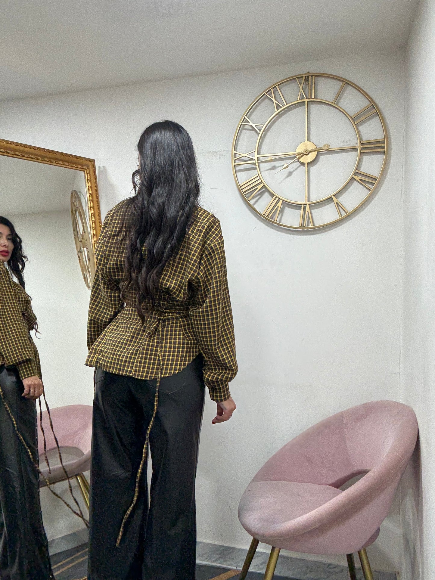 Camicia lacci quadri 789