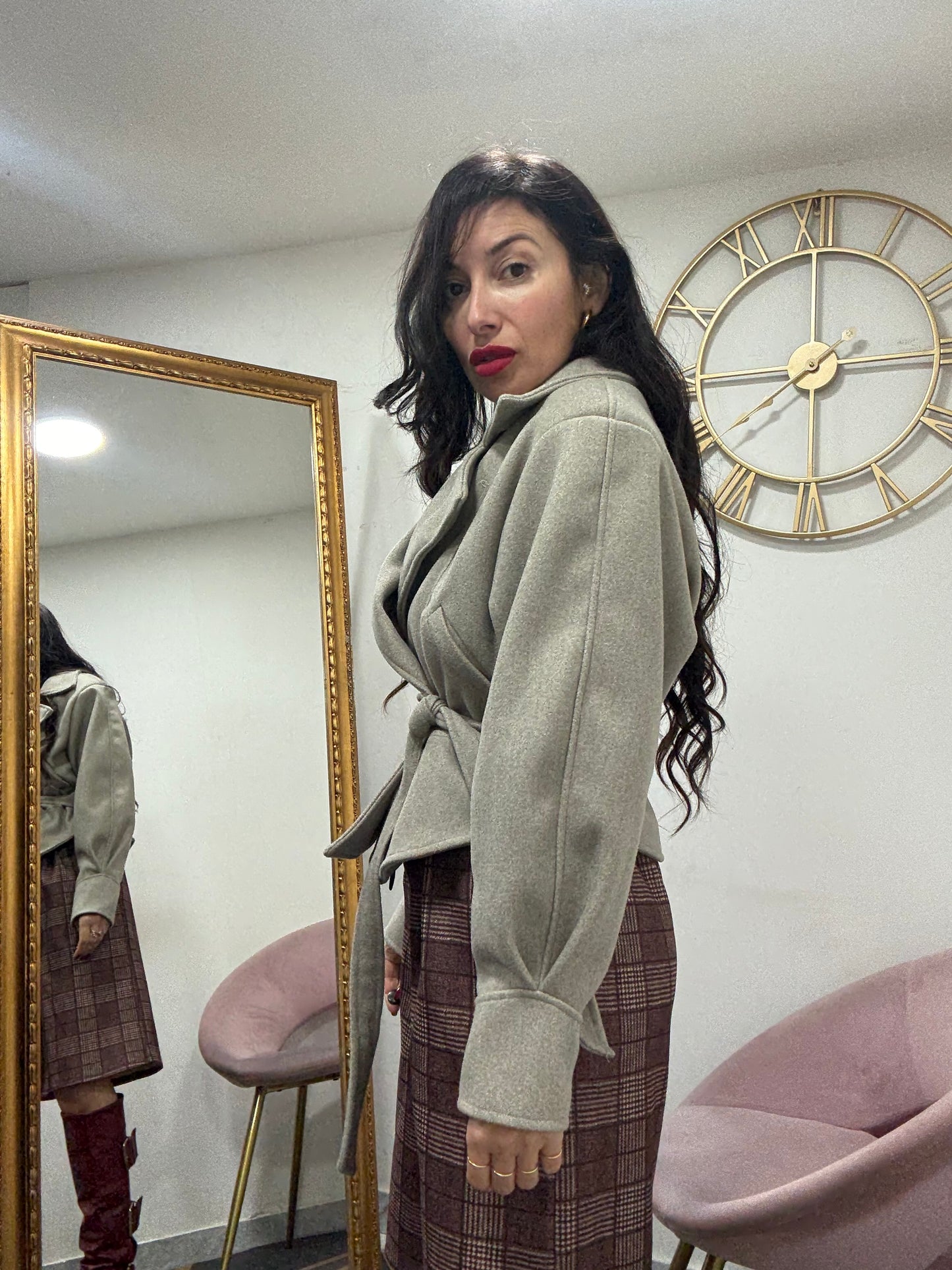 Trench panno di lana 801