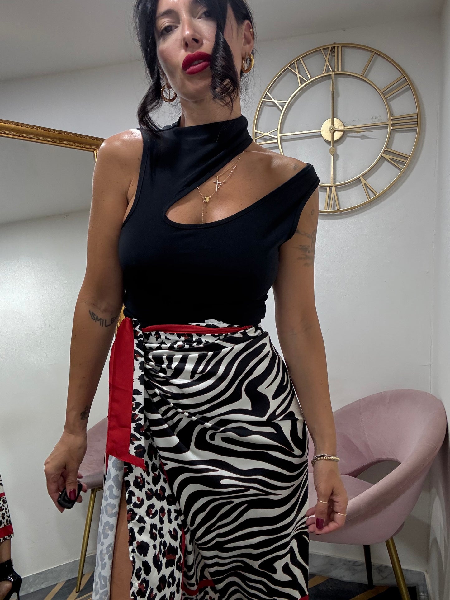 Body 1/2 collo asimmetrico 232