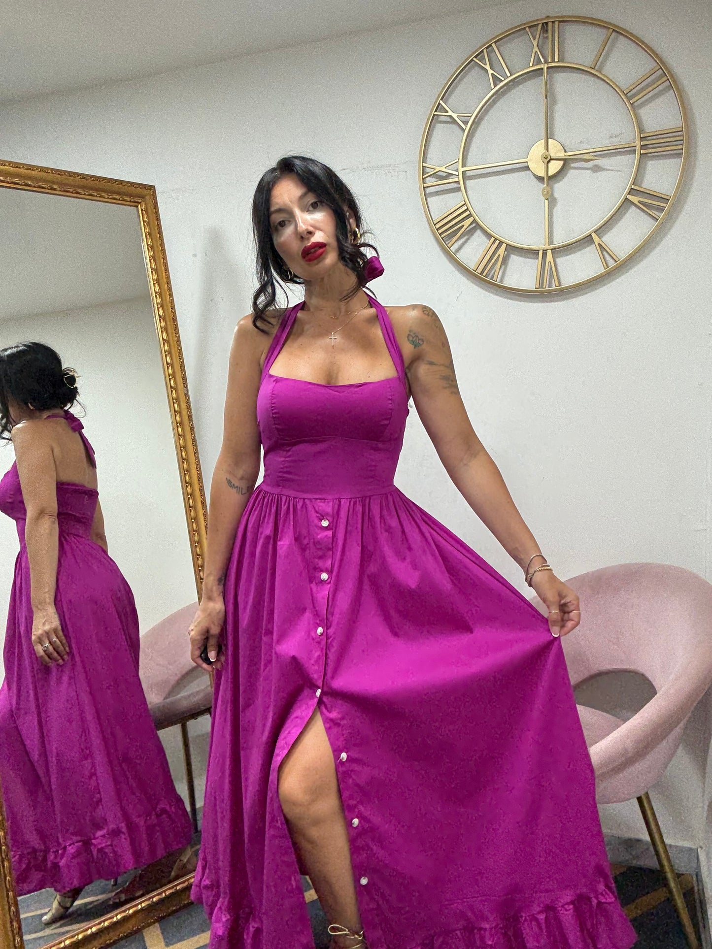 Dress gonna bottoni 550