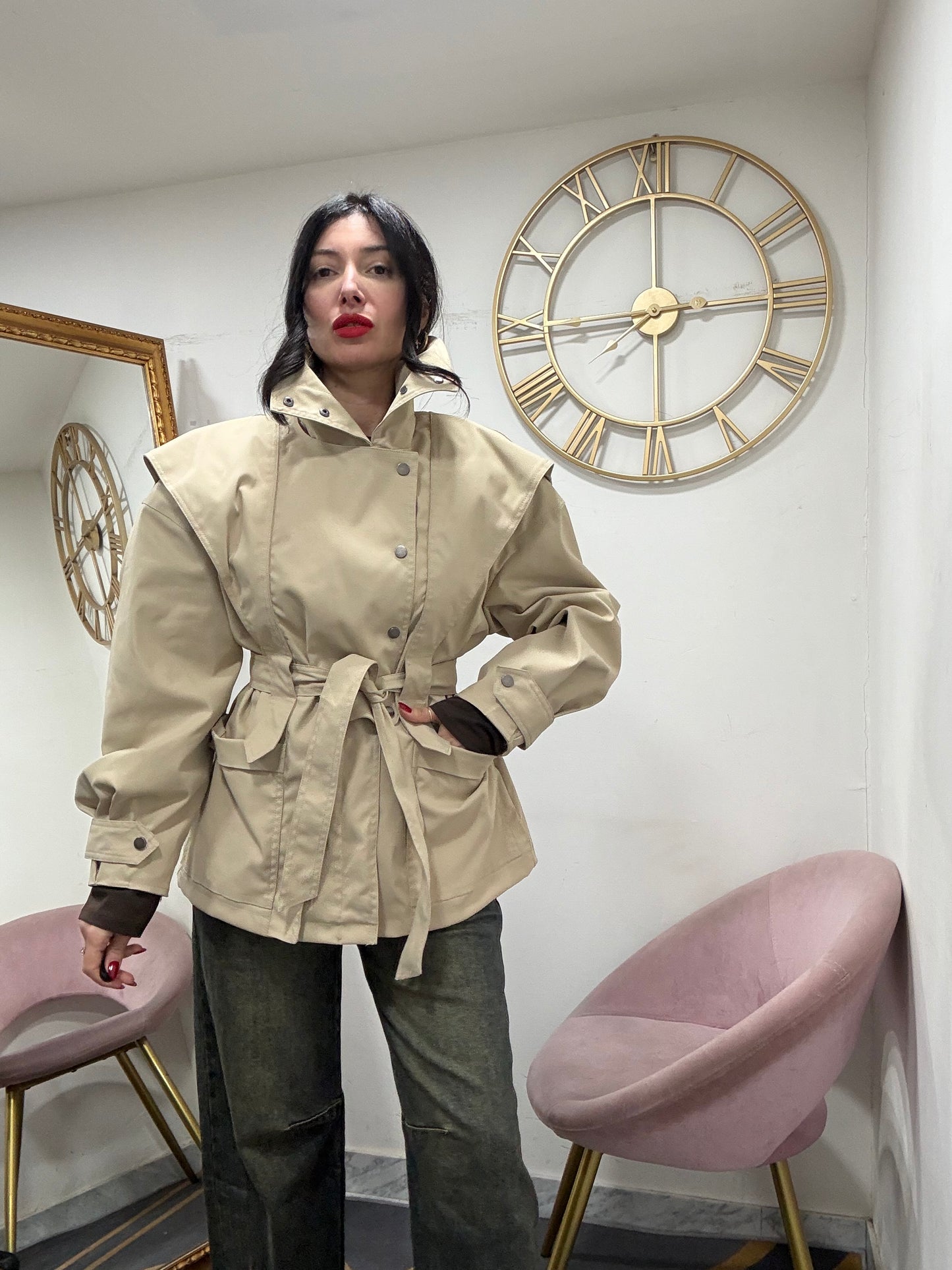 Trench collo alto 6689
