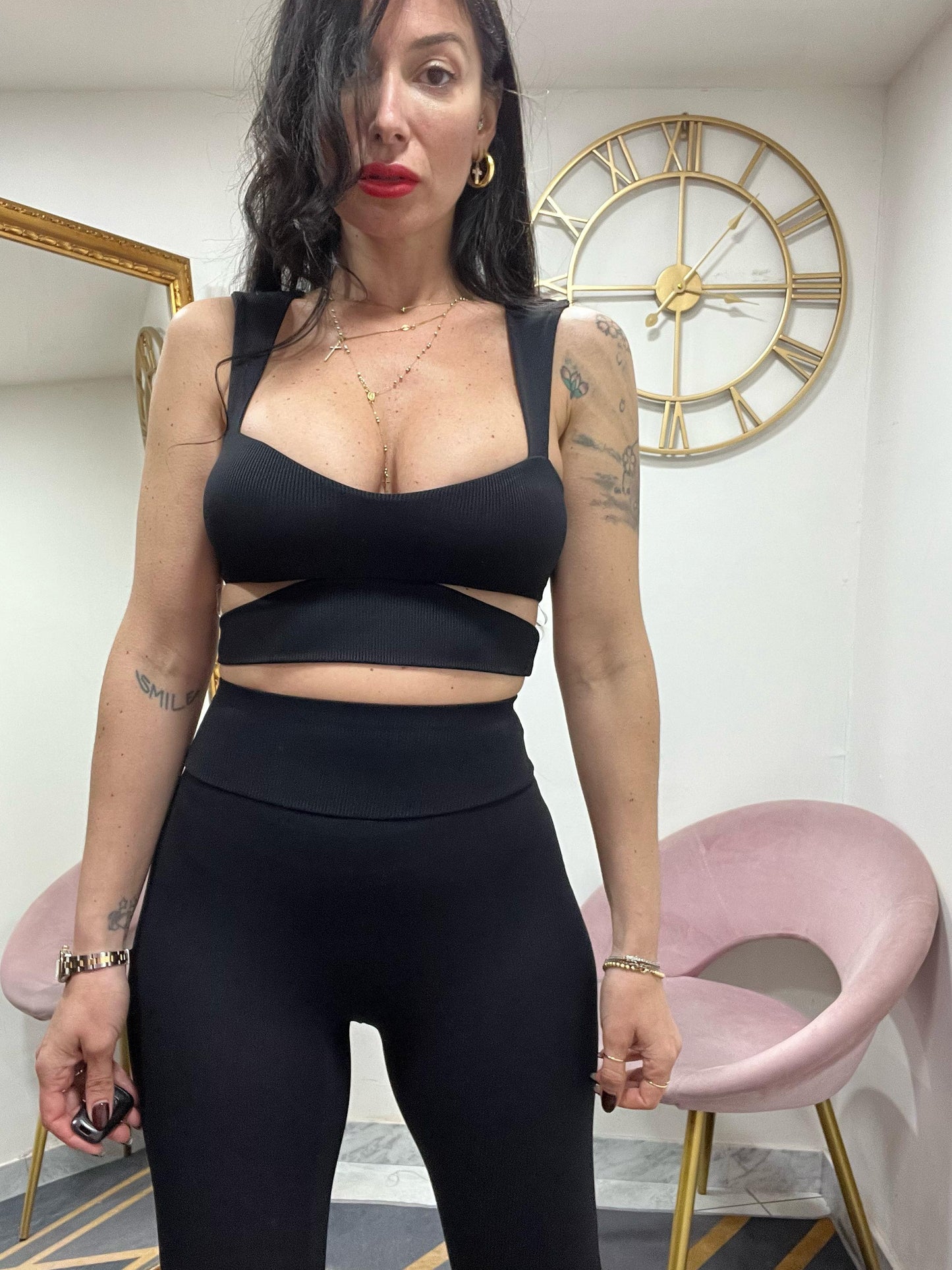 Coordinato sexy gym 741
