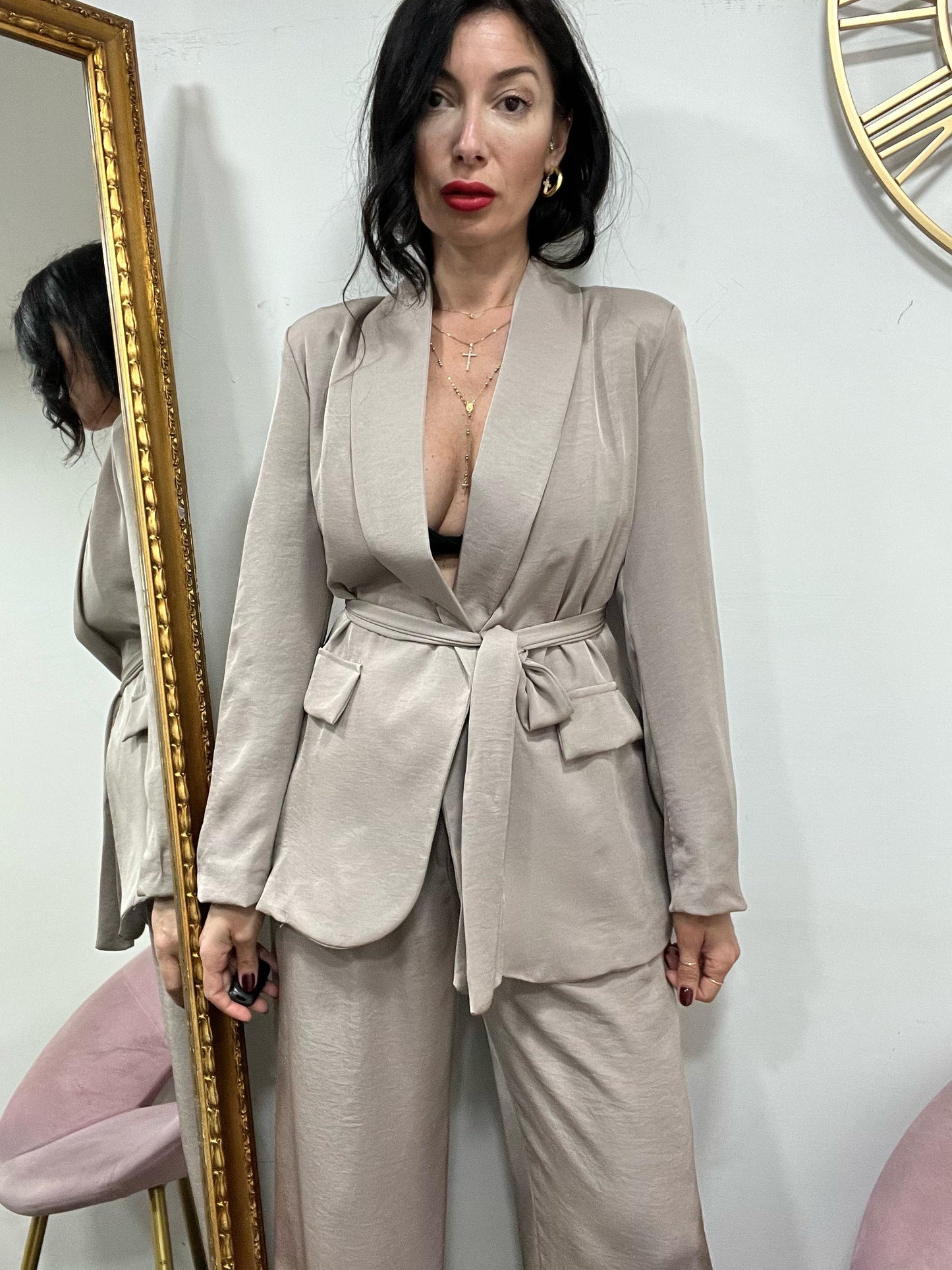 Tailleur satin 906