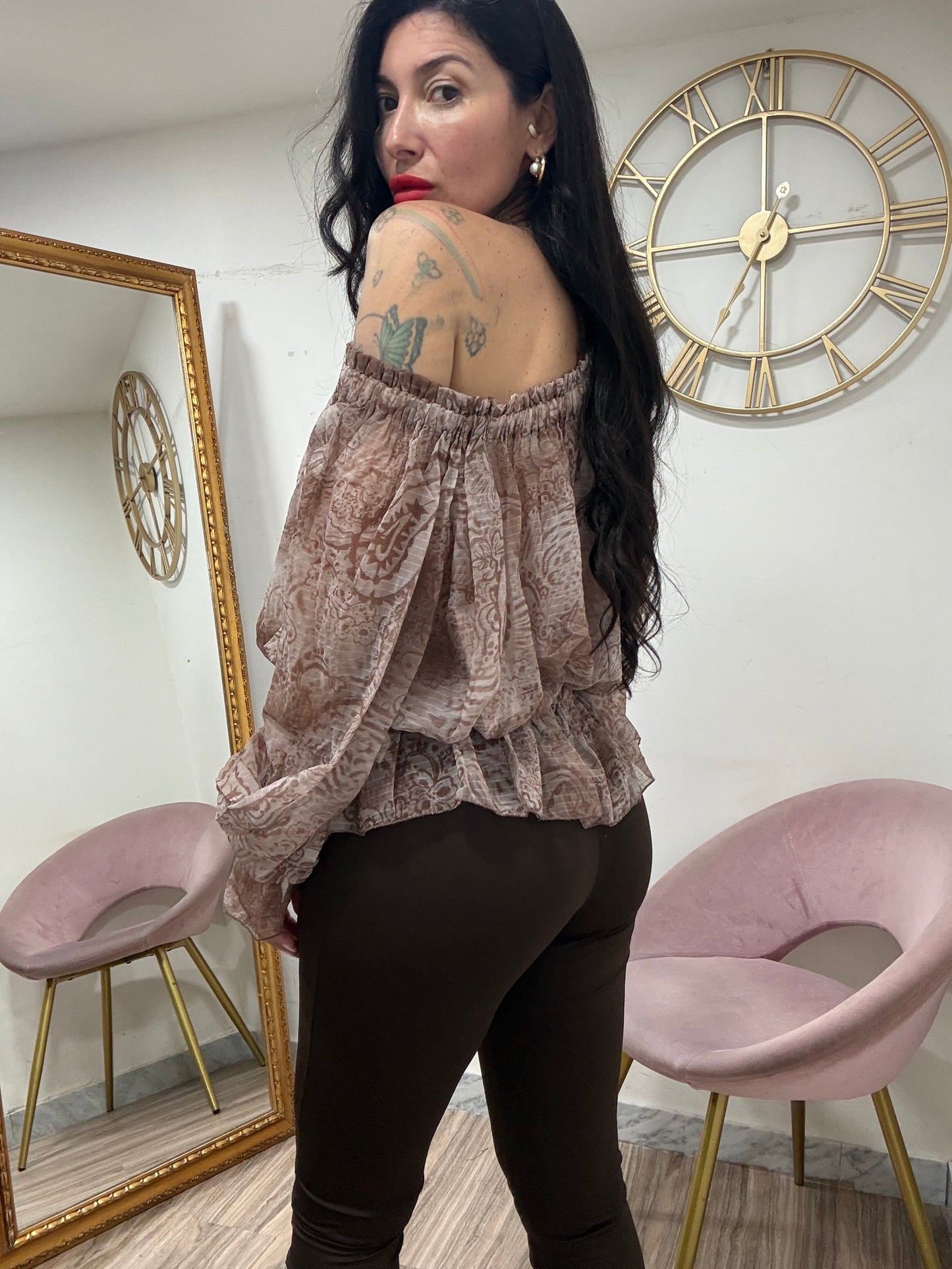 Blusa fantasy trasparente 16116
