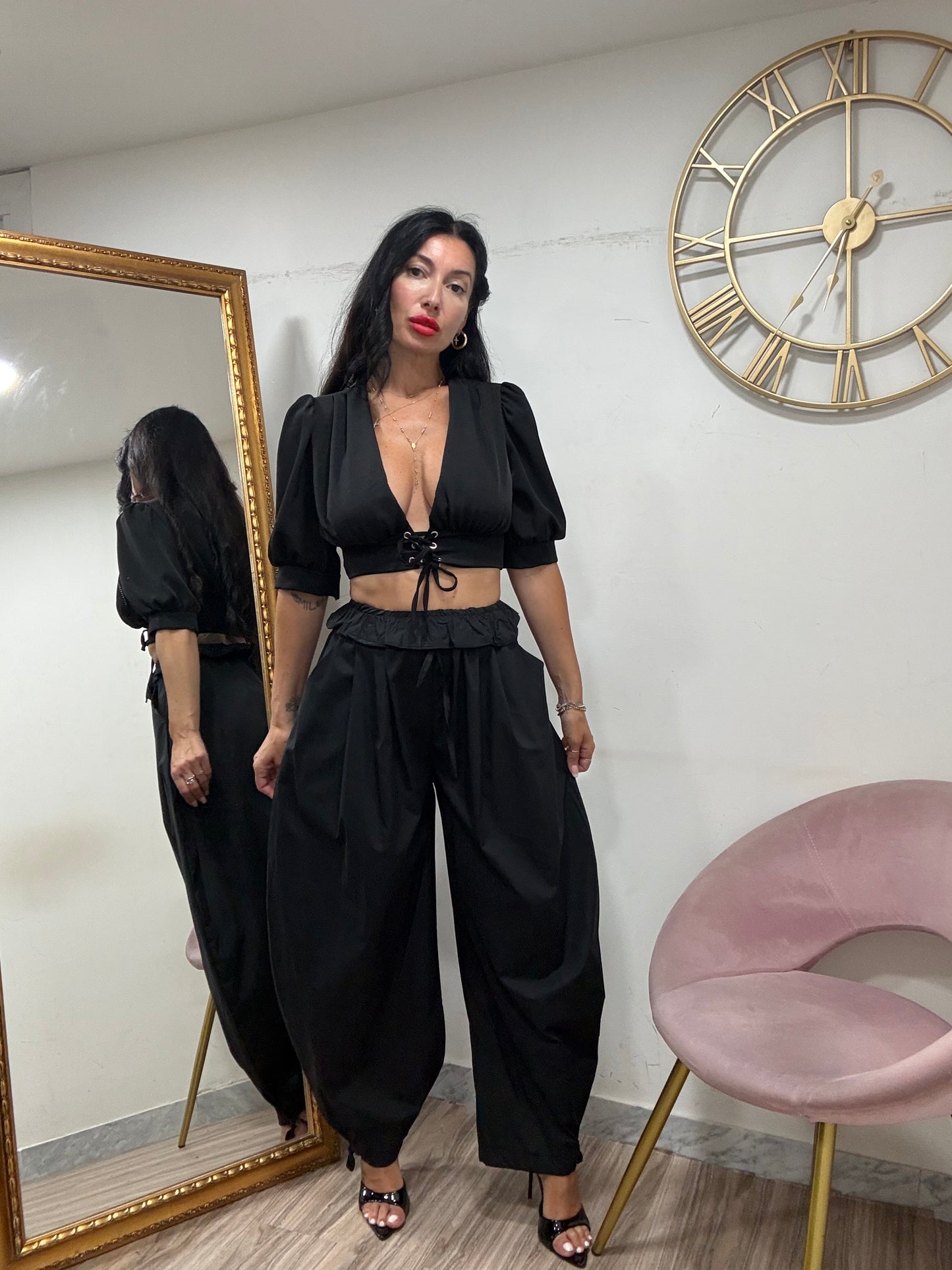 Camicetta intreccio crop 6973