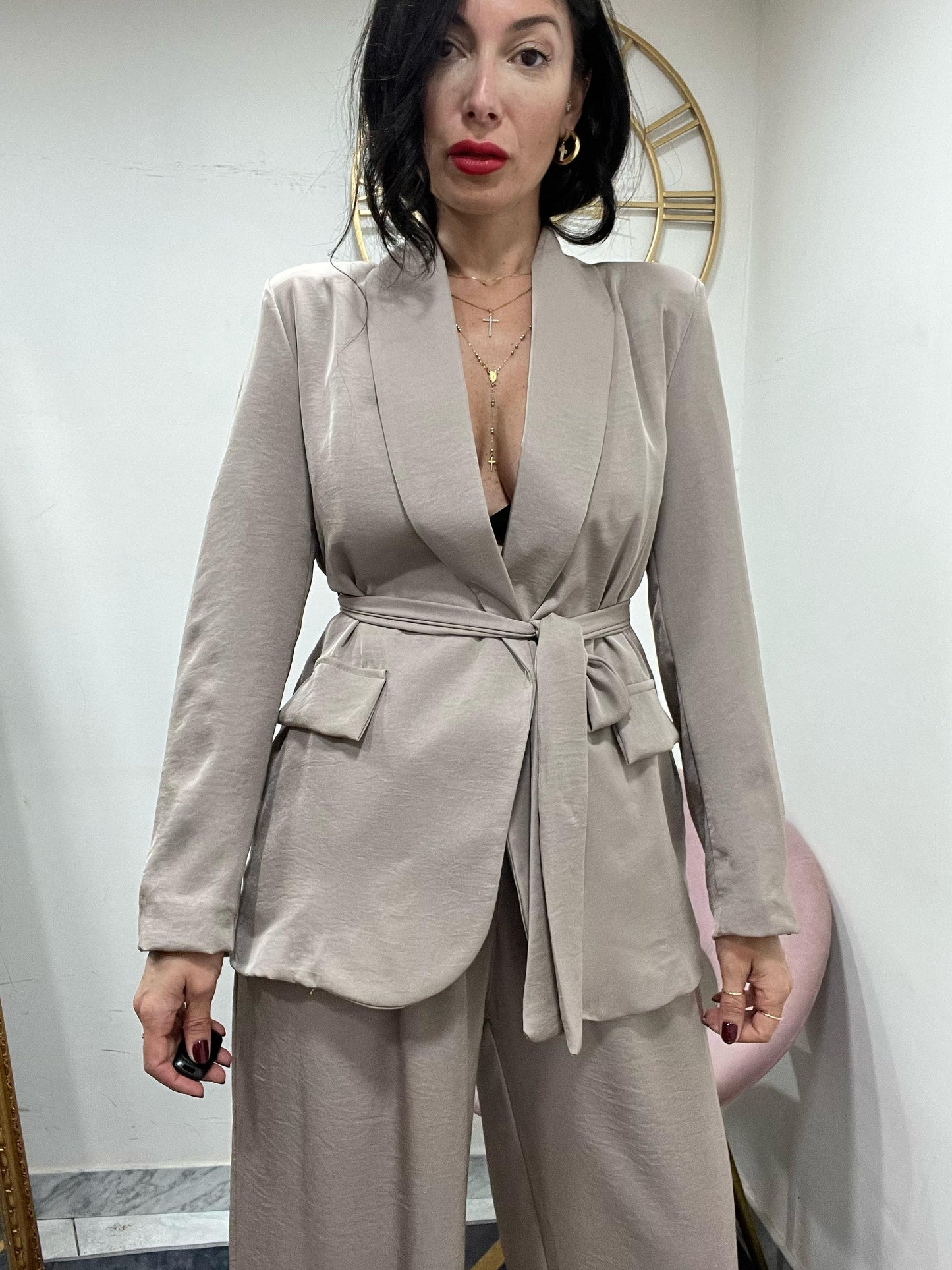 Tailleur satin 906
