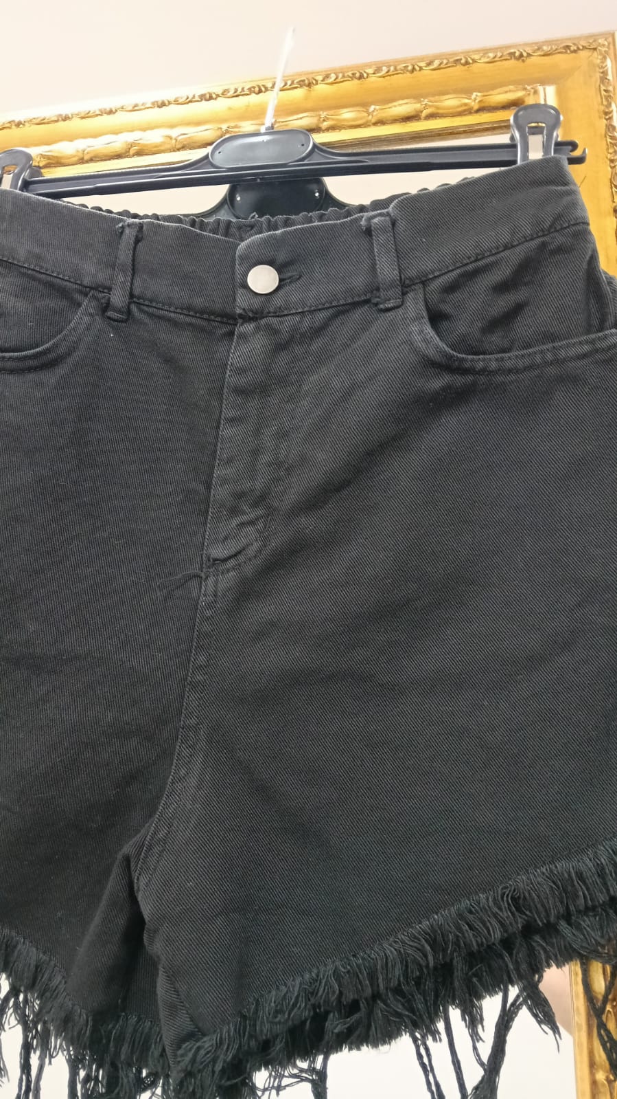 Short Denim colorato sfrangiato 66887