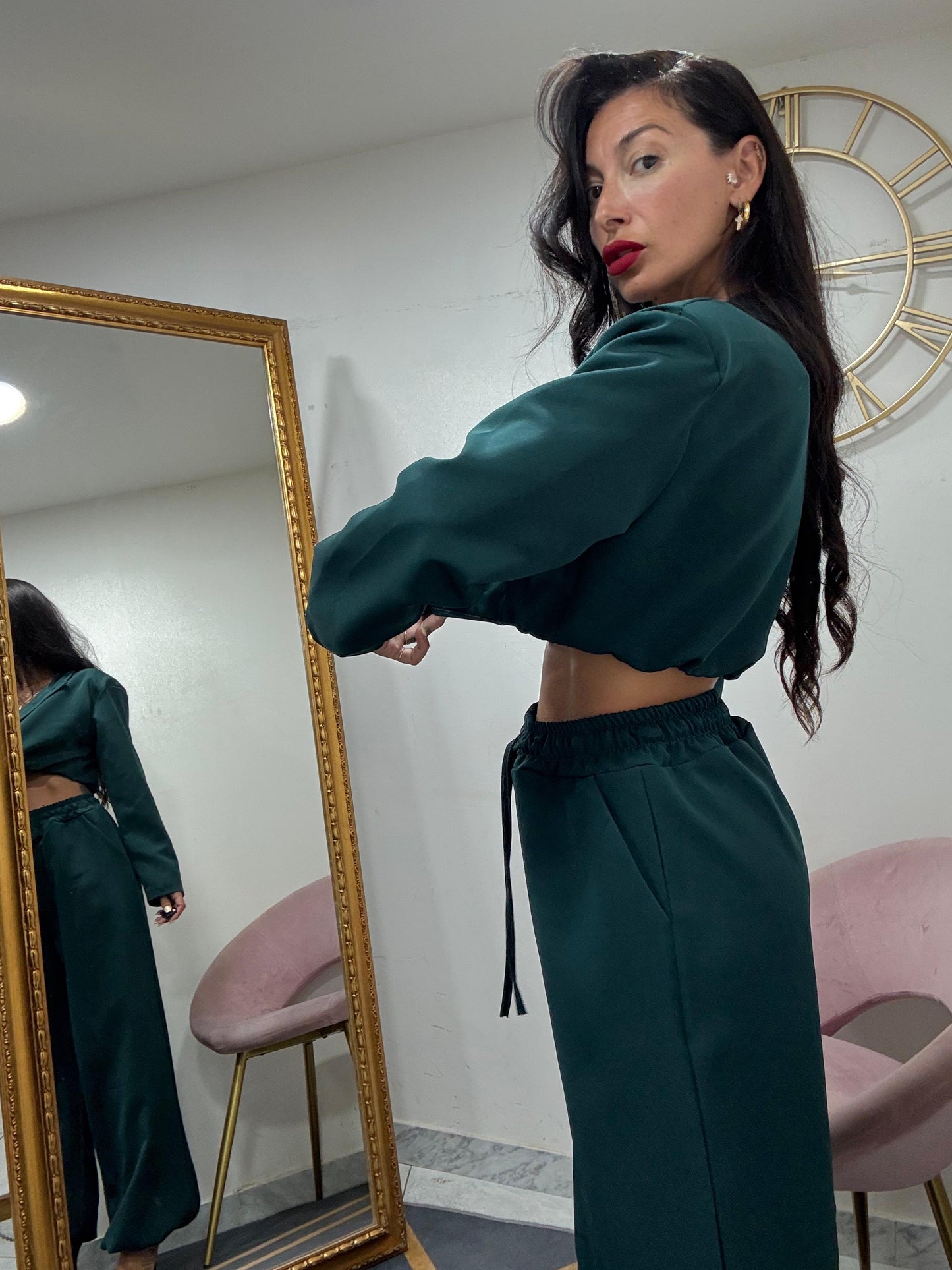 Tailleur giacca crop 595