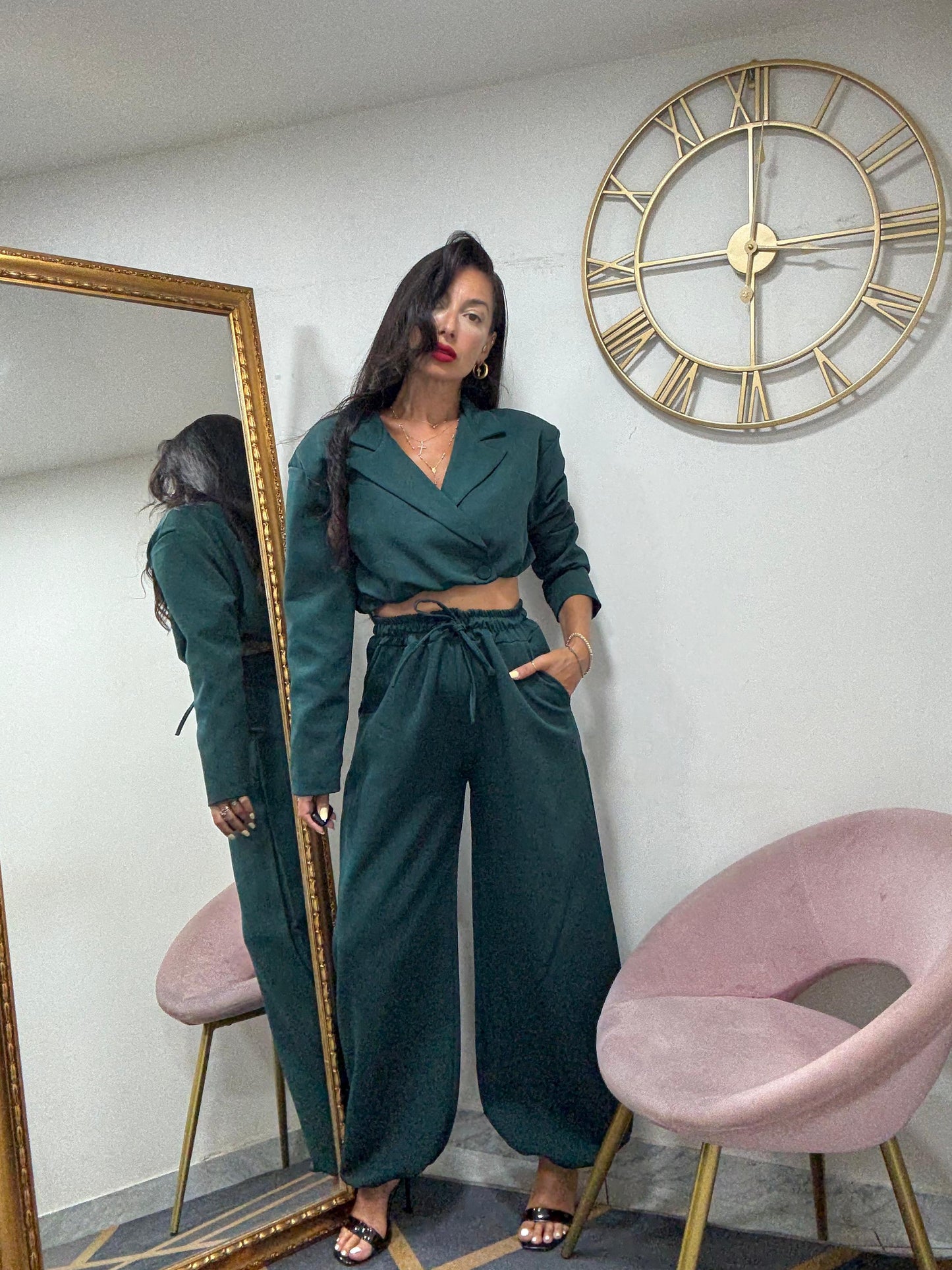 Tailleur giacca crop 595