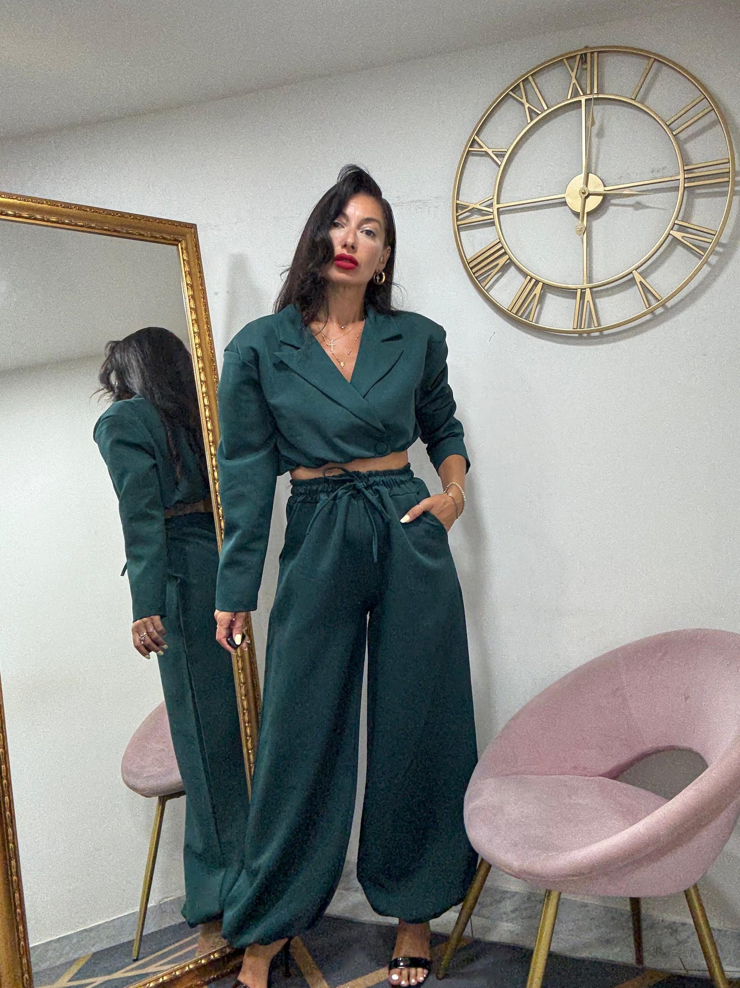 Tailleur giacca crop 595