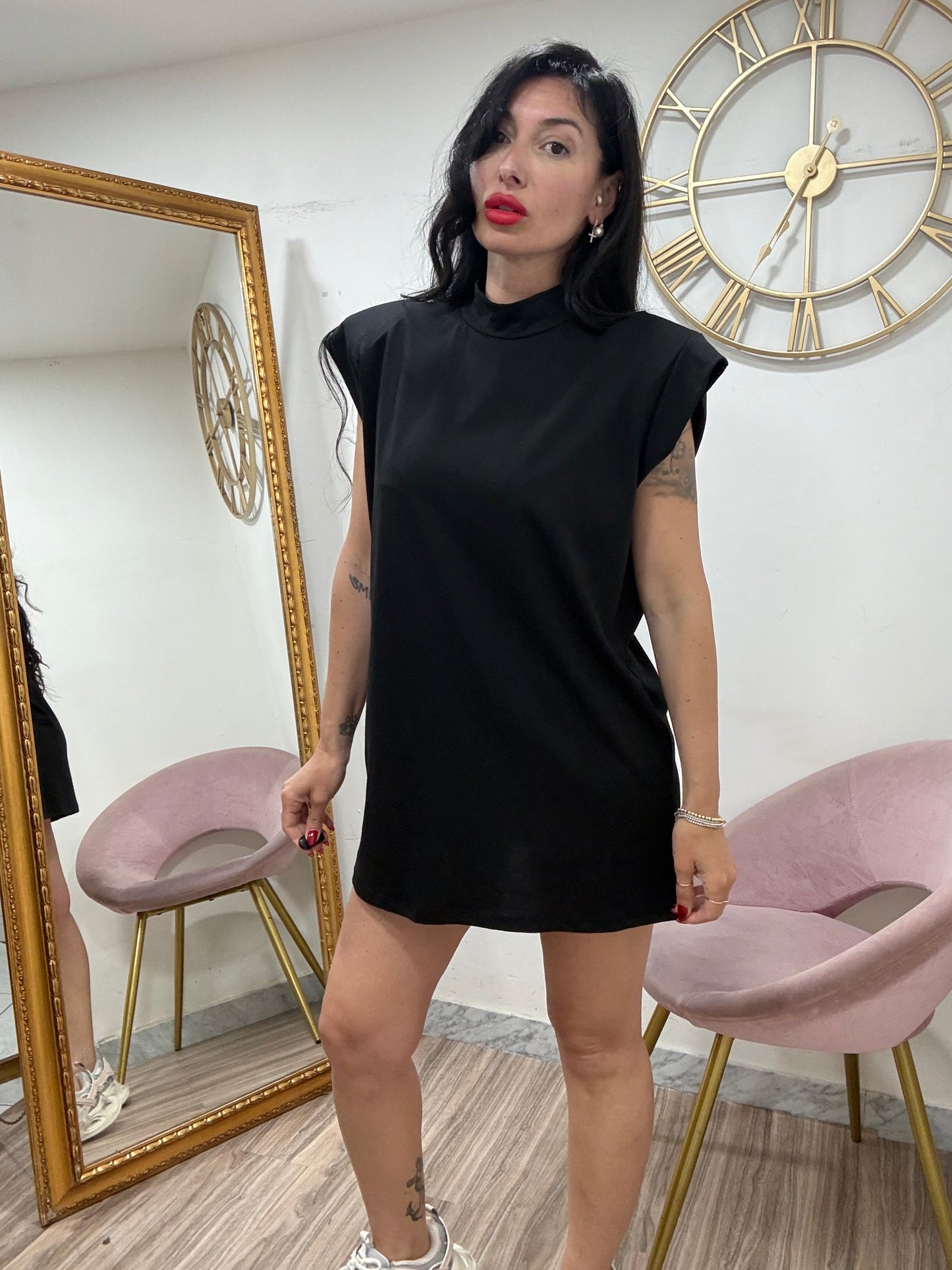 Canotta spalline  mezzo collo 5617