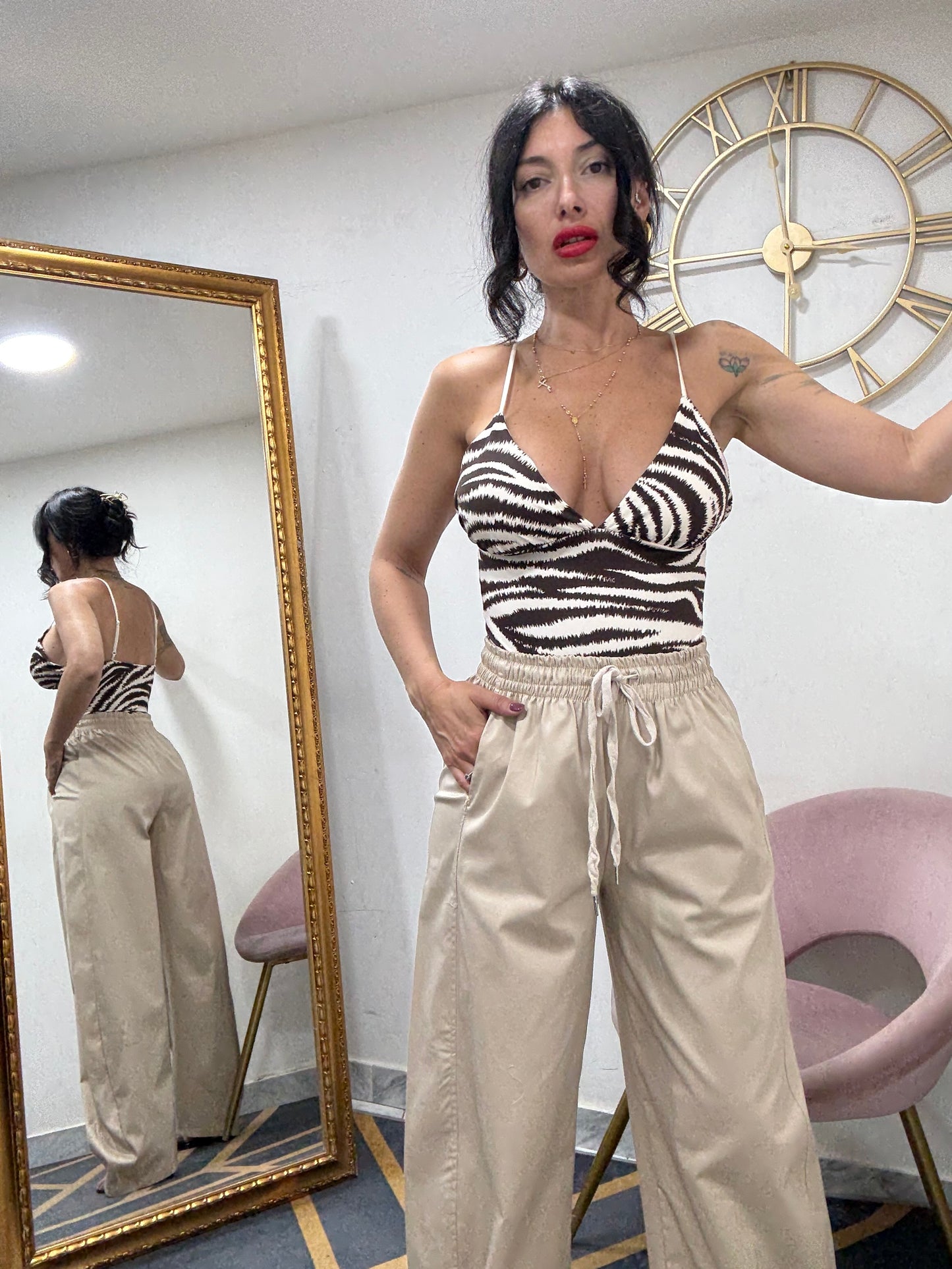 Pantalone ballon cotone 638
