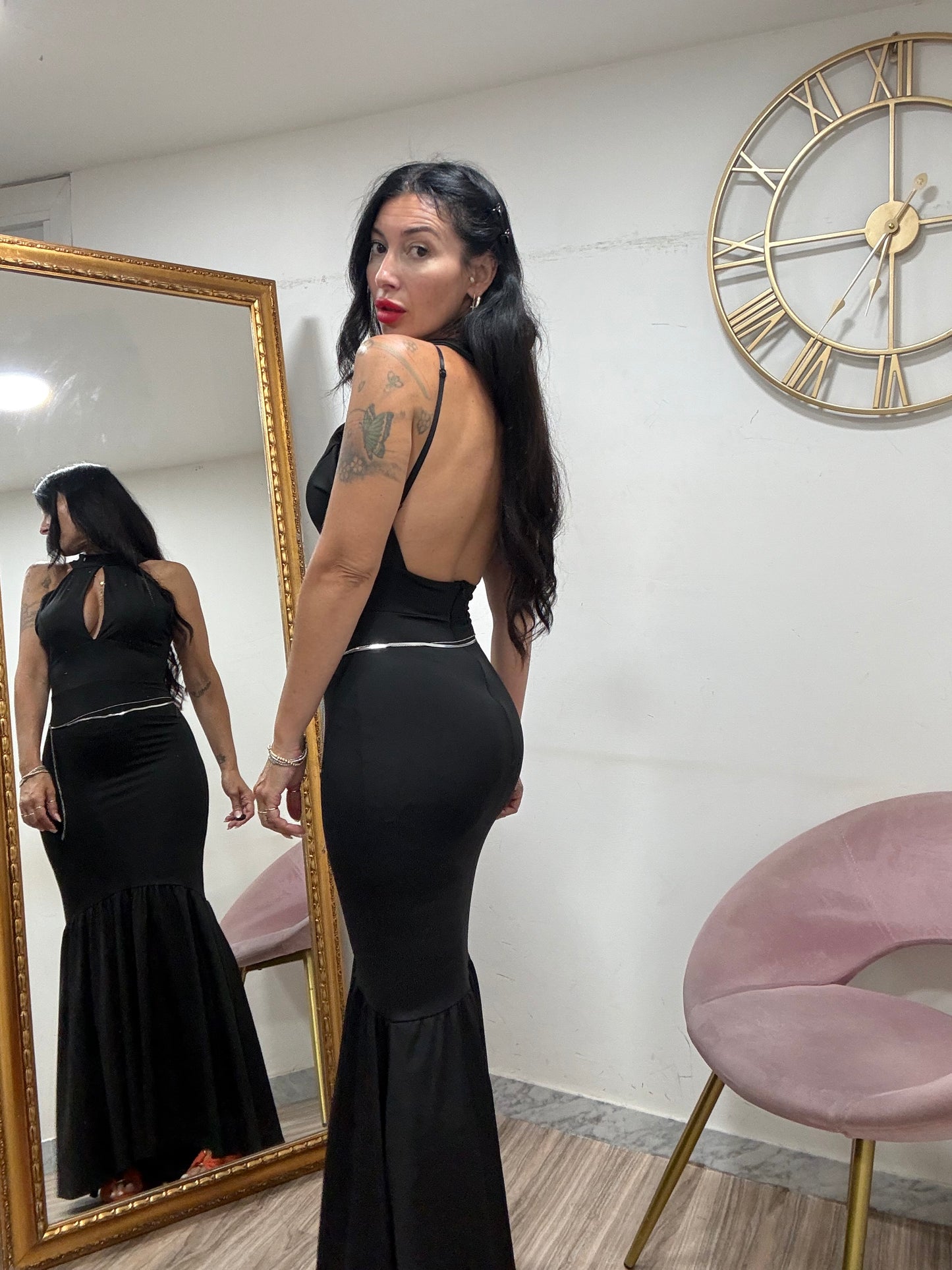Dress balza collarino goccia 228171