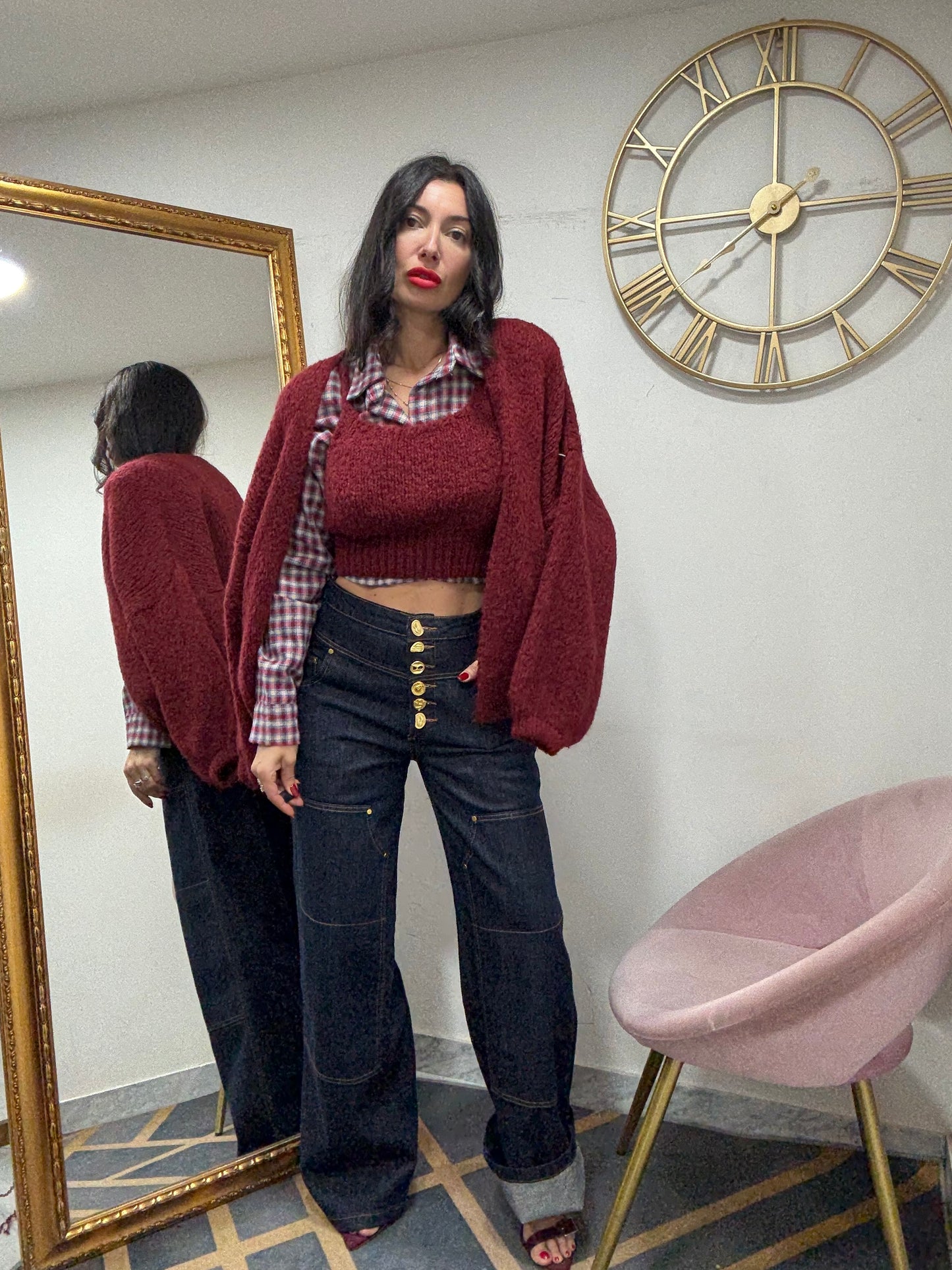 Jeans boombastic bottoni oro F72