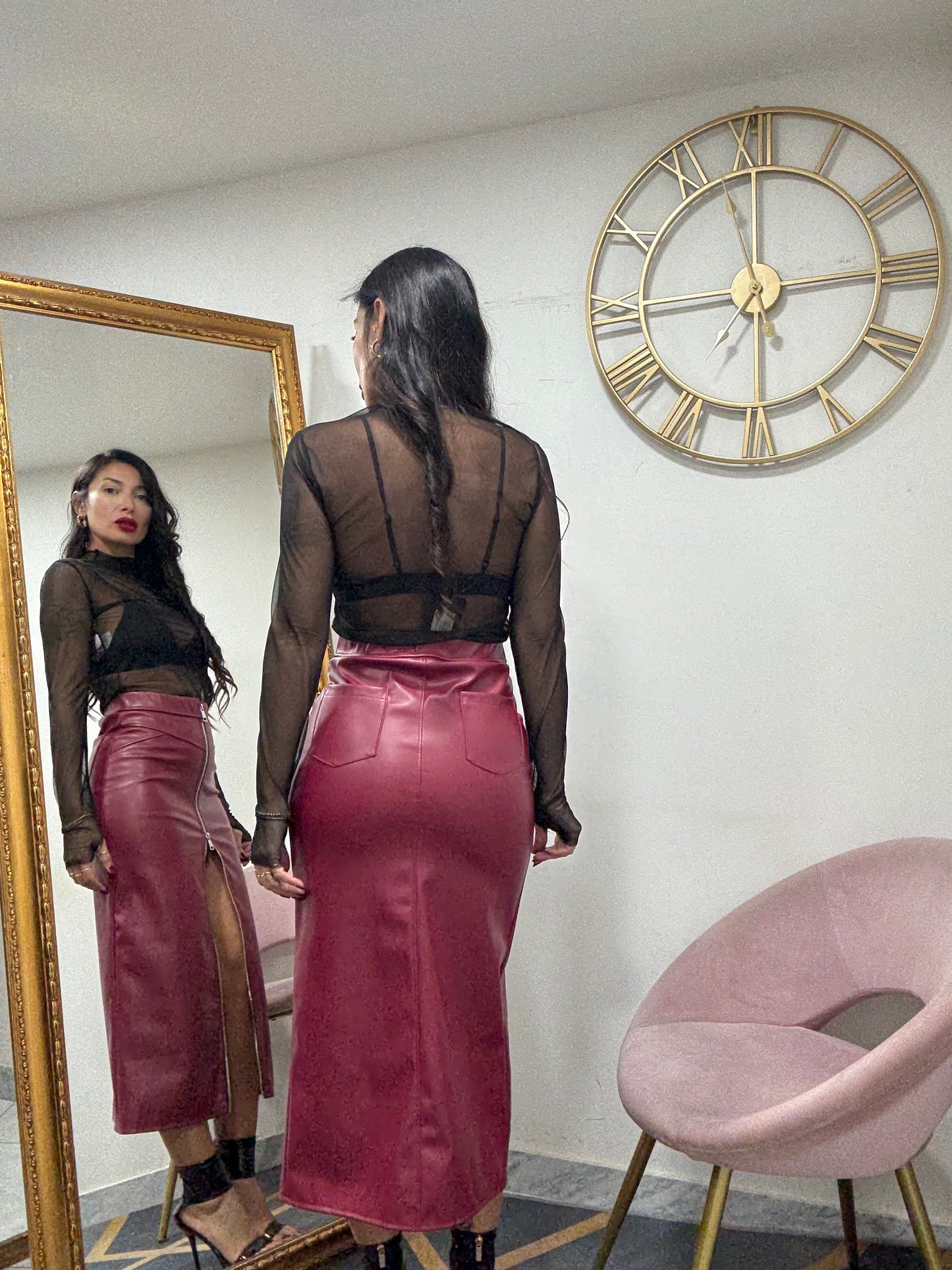 Maglia velo manica guanto 528