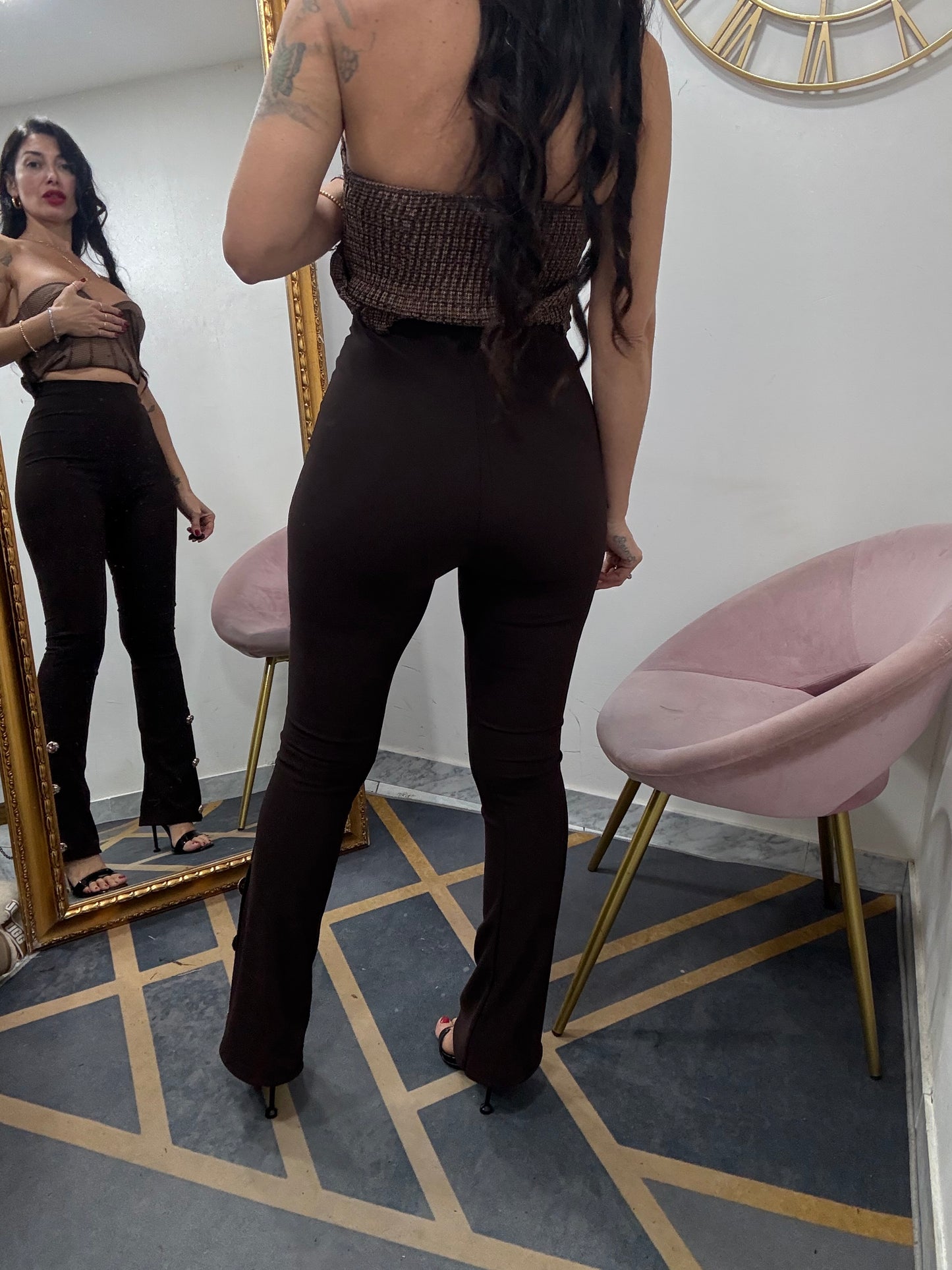 Fouson zampa micro costine bottoni 628