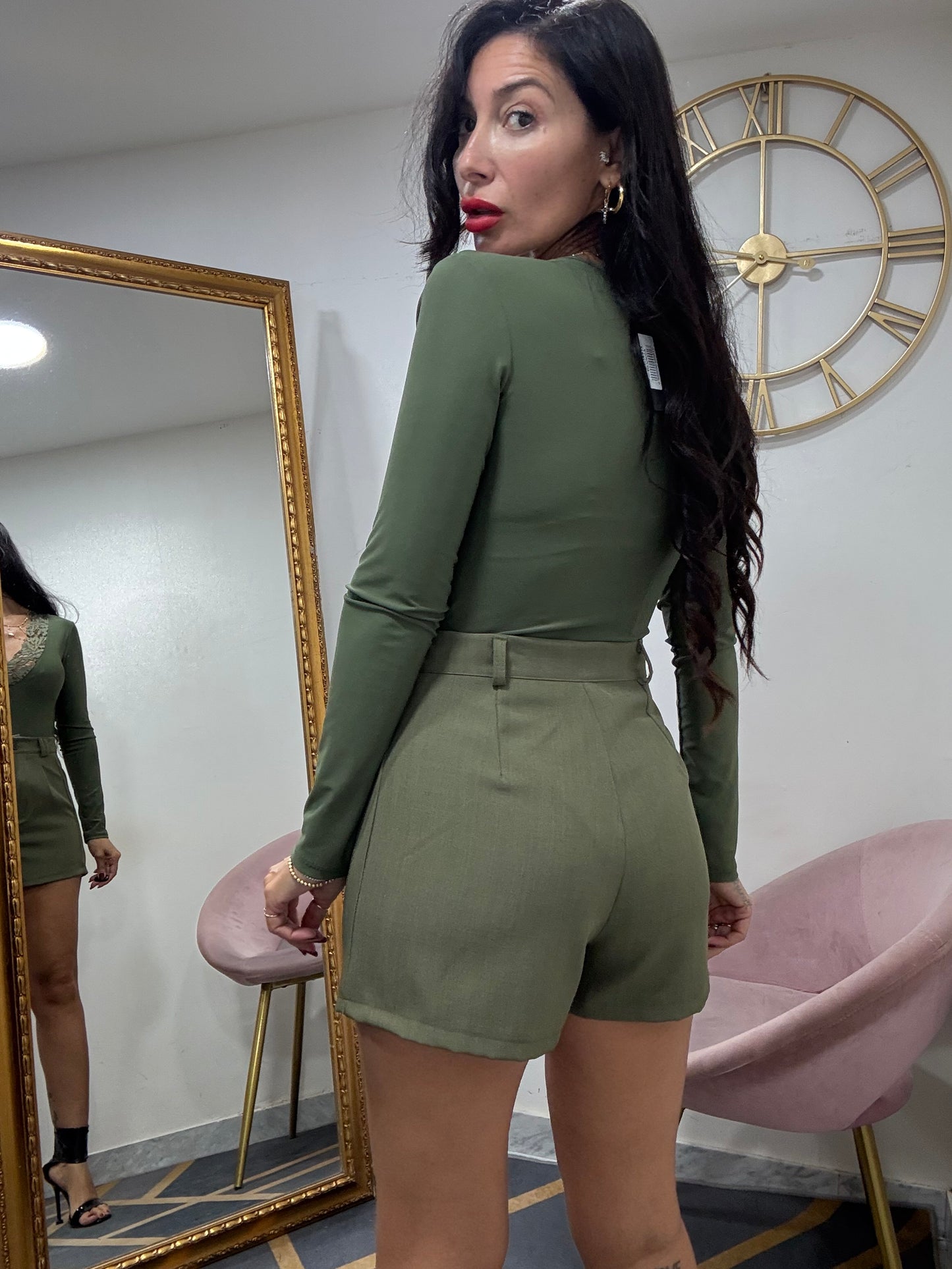 Body scollo V pizzo 535