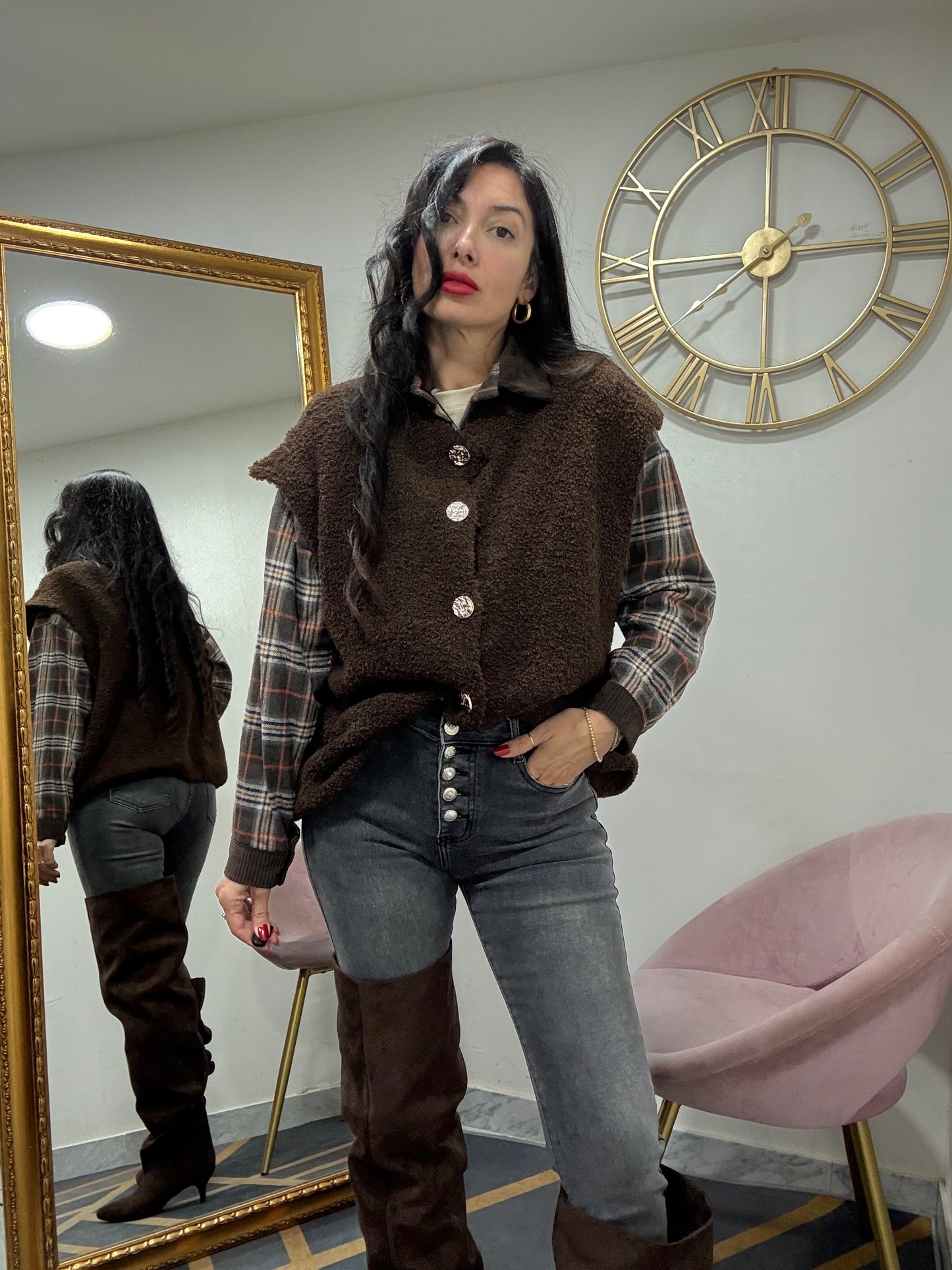 Gilet bottoni oro 620