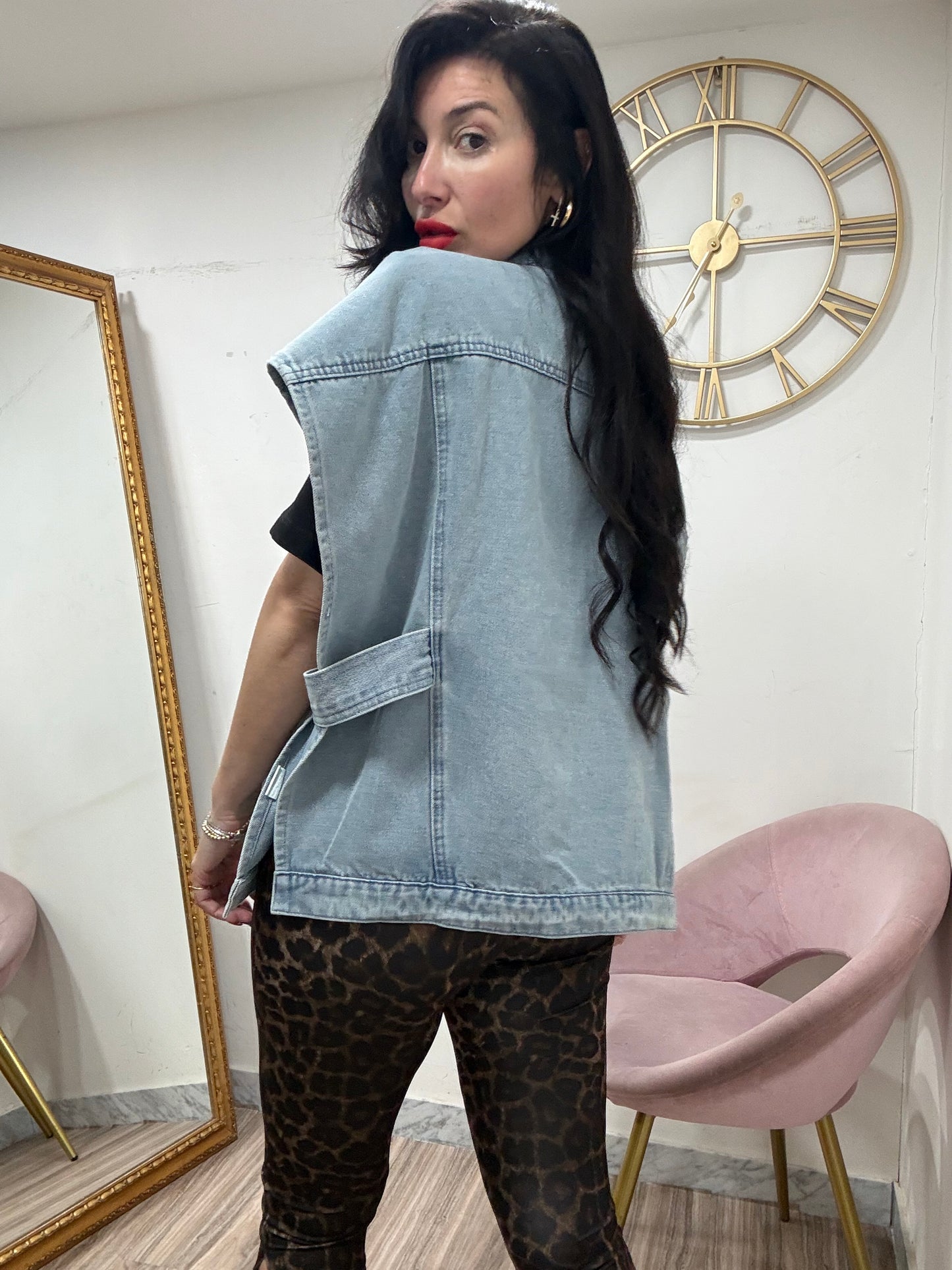 Gilet denim aperture 8958