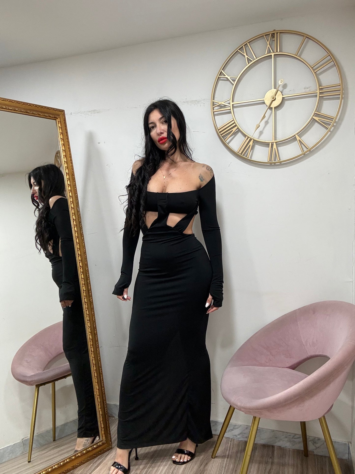 Dress crop con fasce 1973