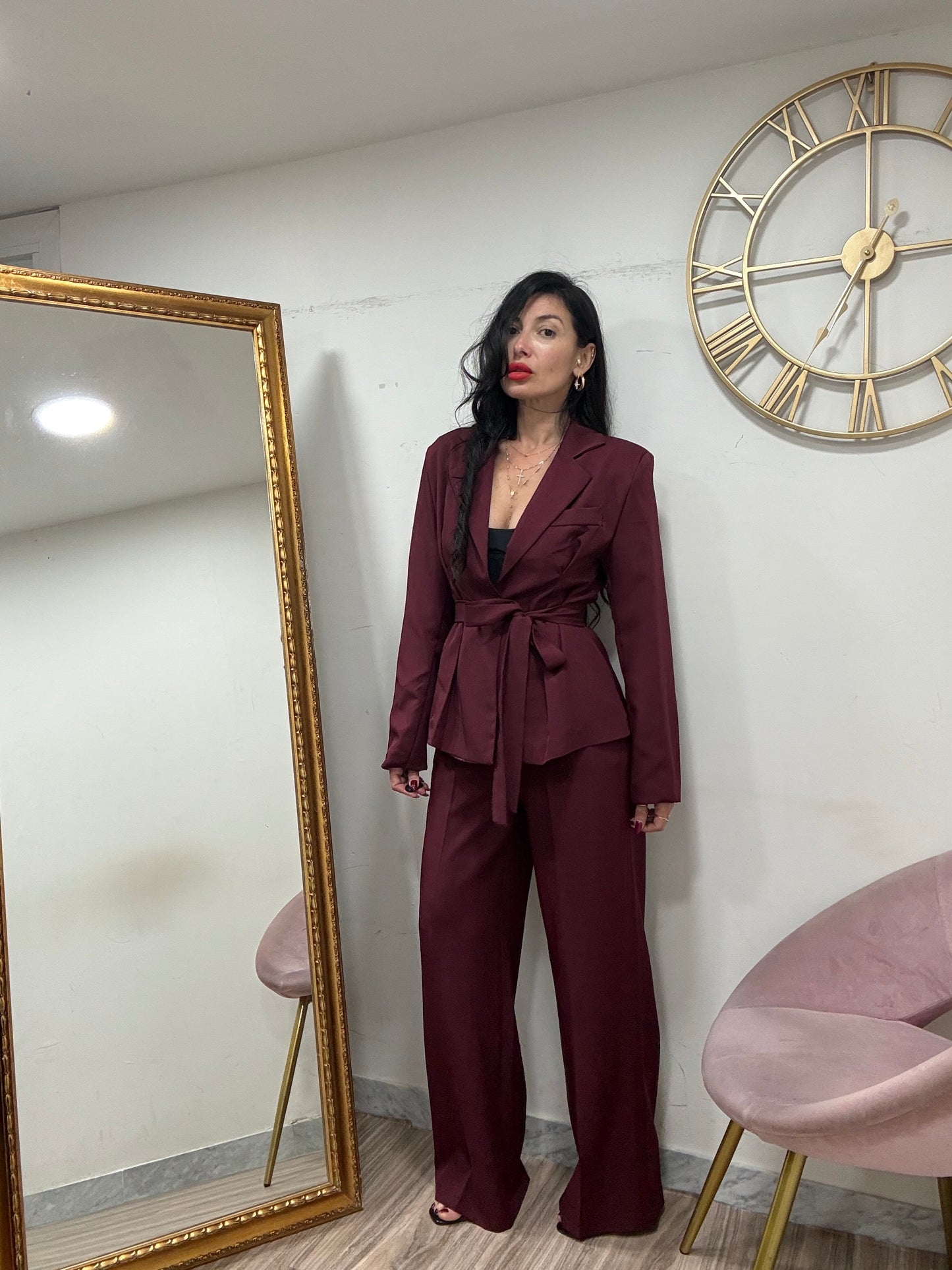 Tailleur giacca cinta slim 13158