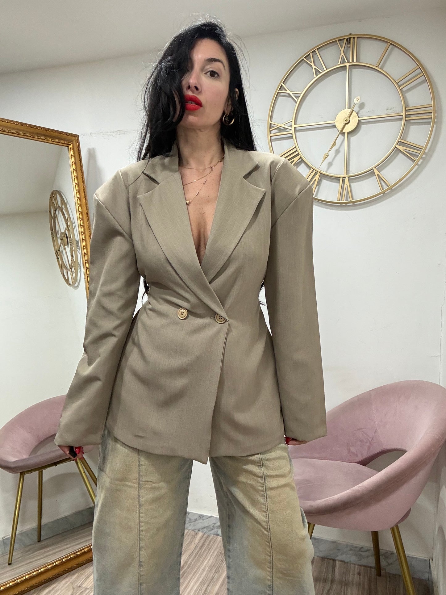 Blazer spallina doppio petto 435