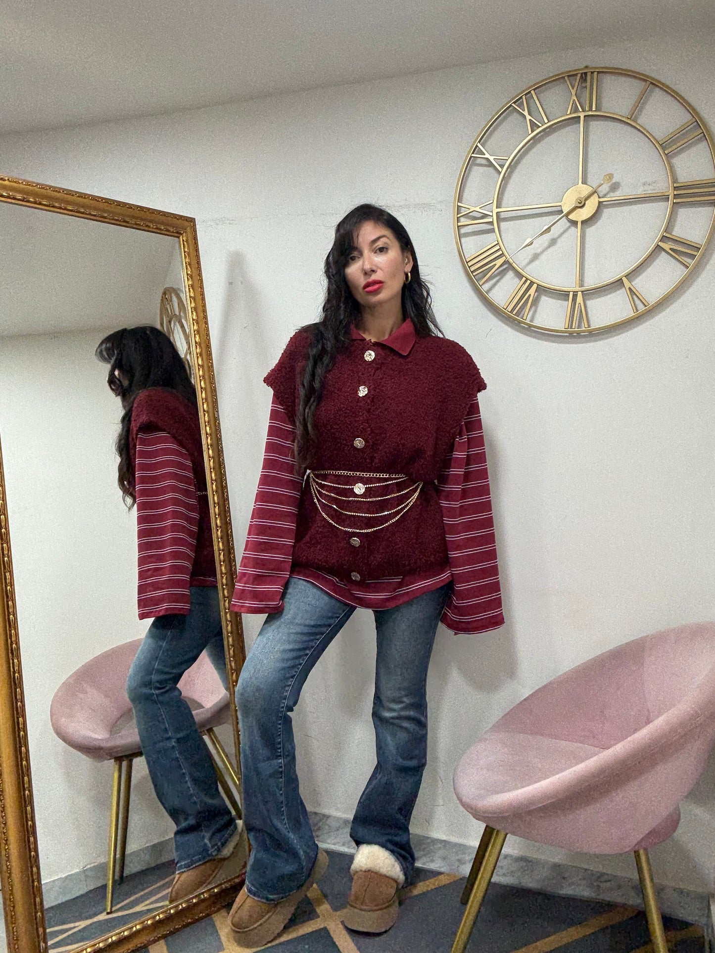 Gilet bottoni oro 620