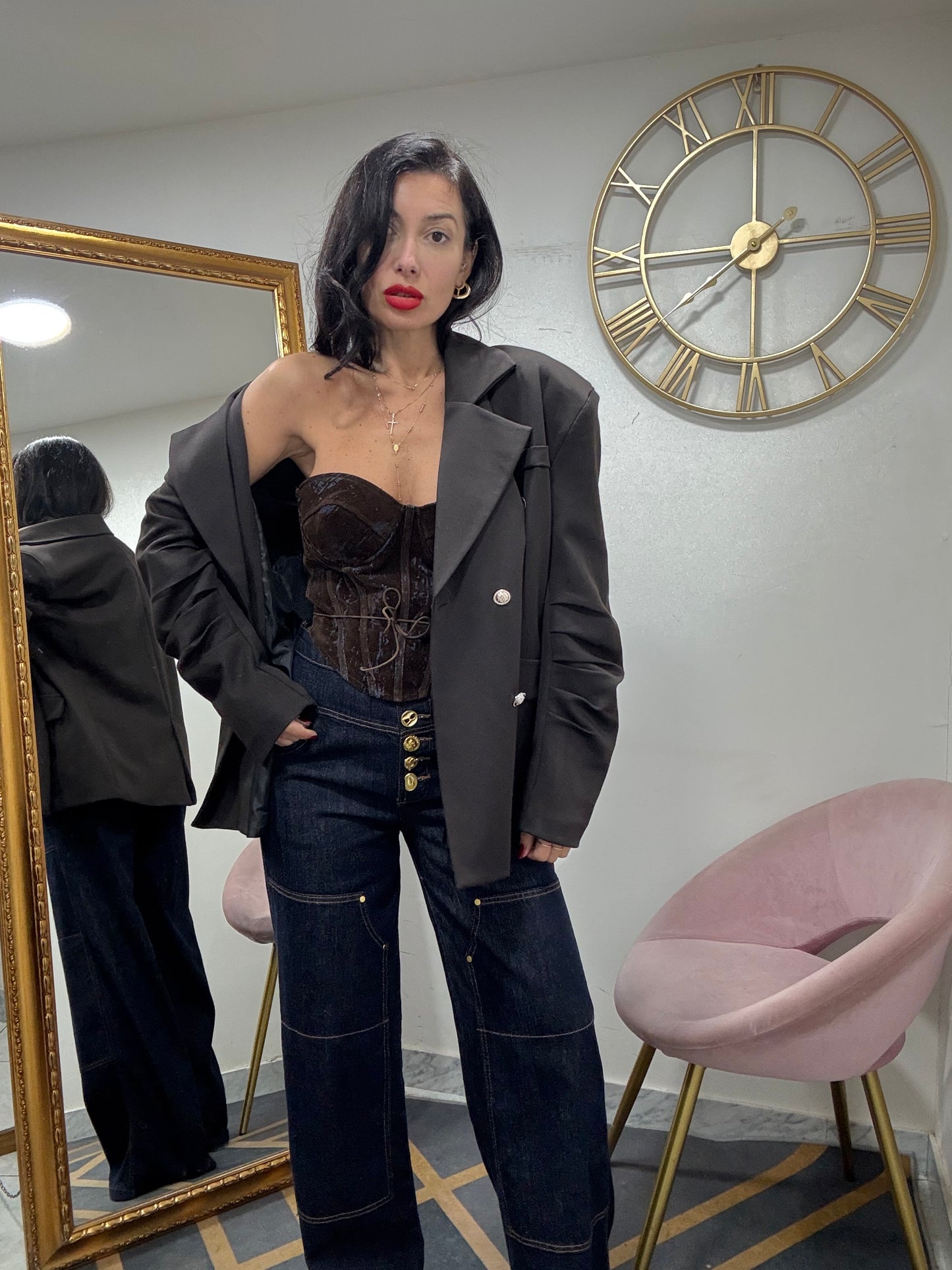 Giacca over balmain589