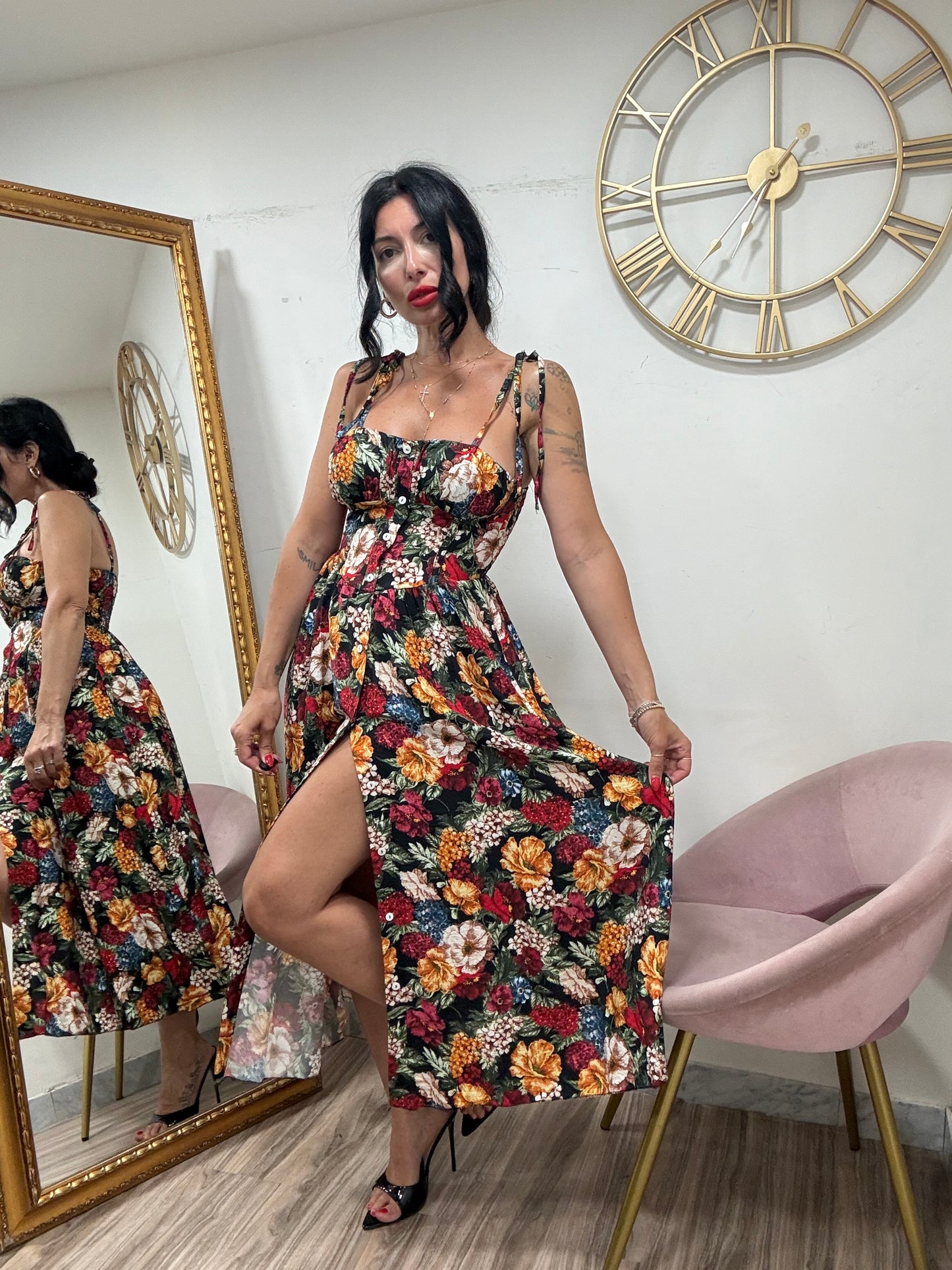 Dress fiori conchiglia 599588
