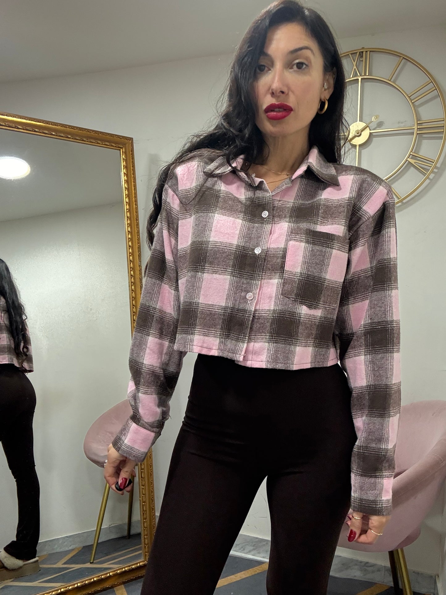 Camicia spalline crop