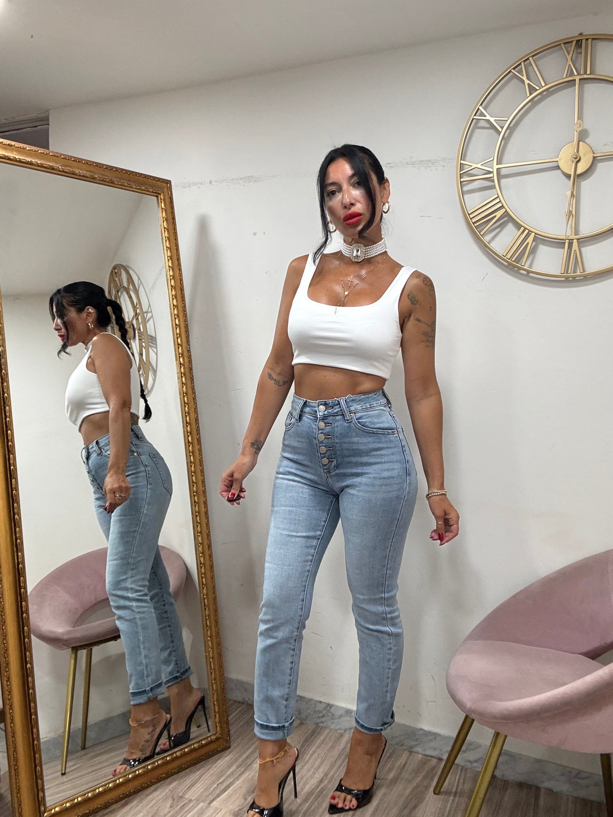 Jeans bottoni 573