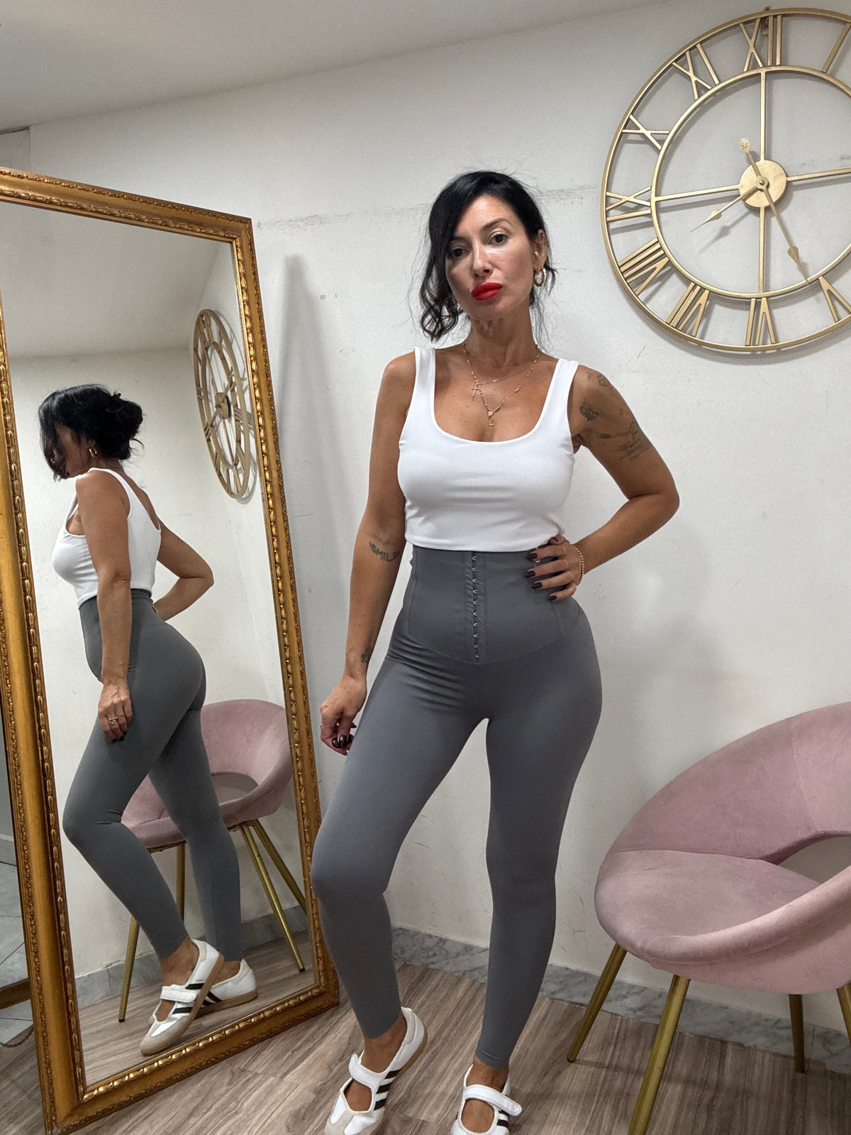 Leggins bustier vita  alta 606
