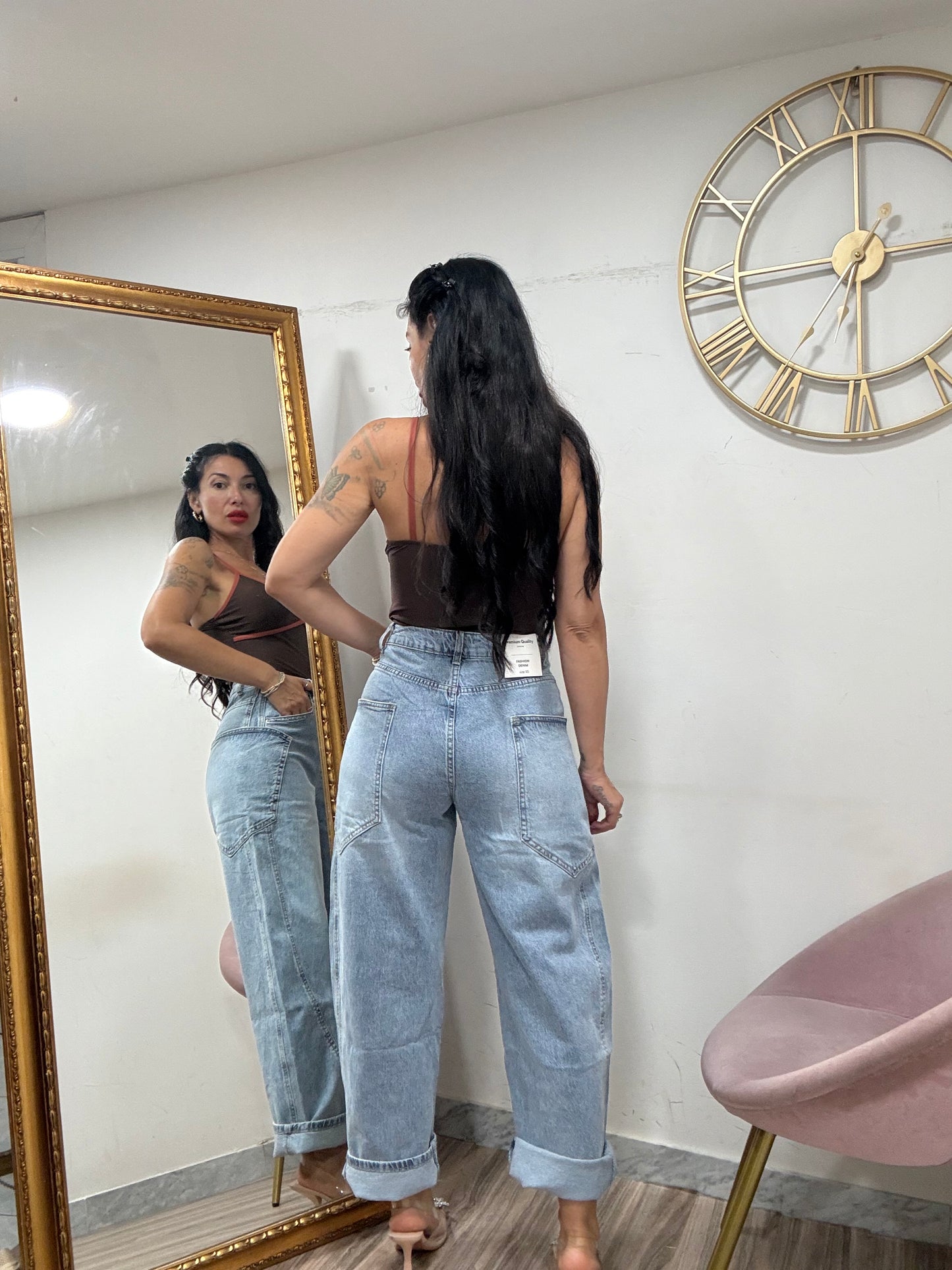 Jeans balloon denim 8856
